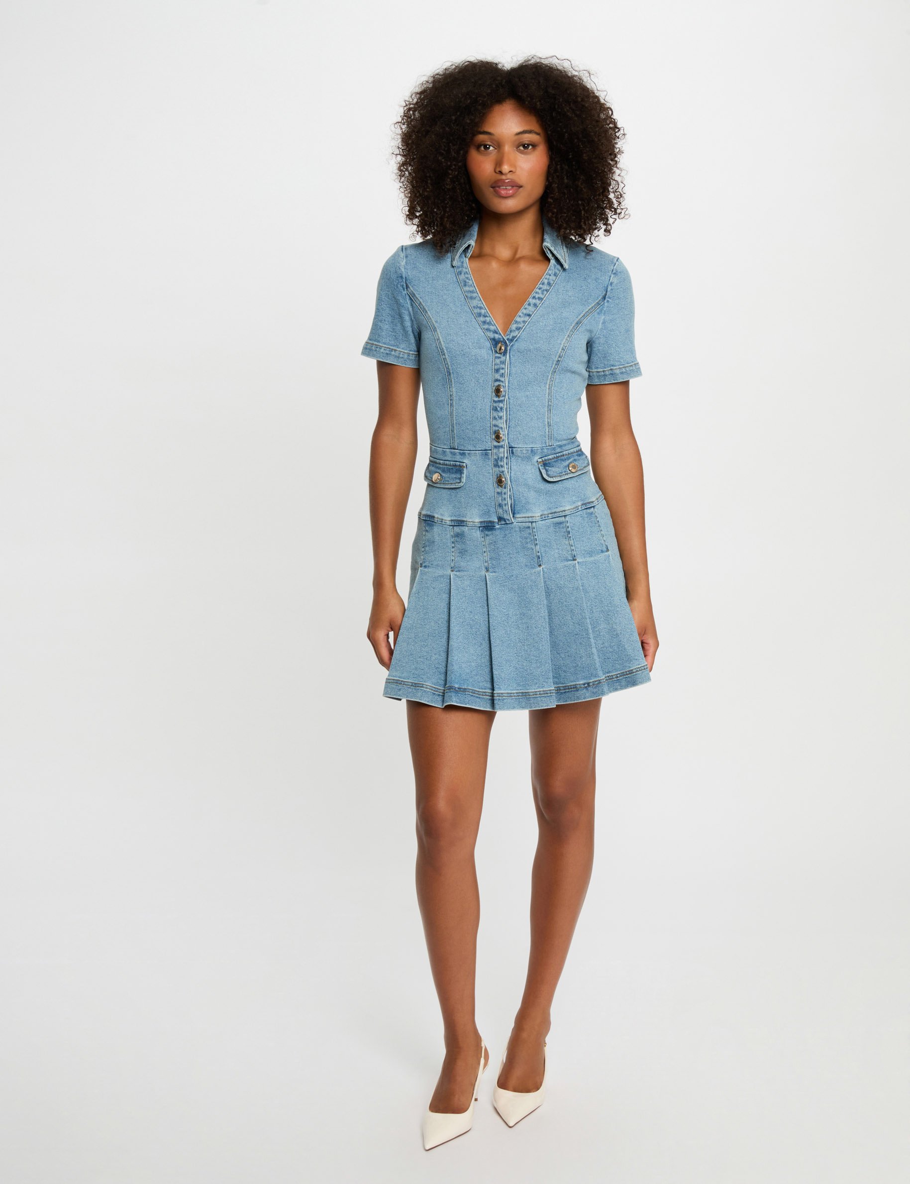 Denim Style Urbain Femme Robe Jeans Femme En Jean Femme Coupe