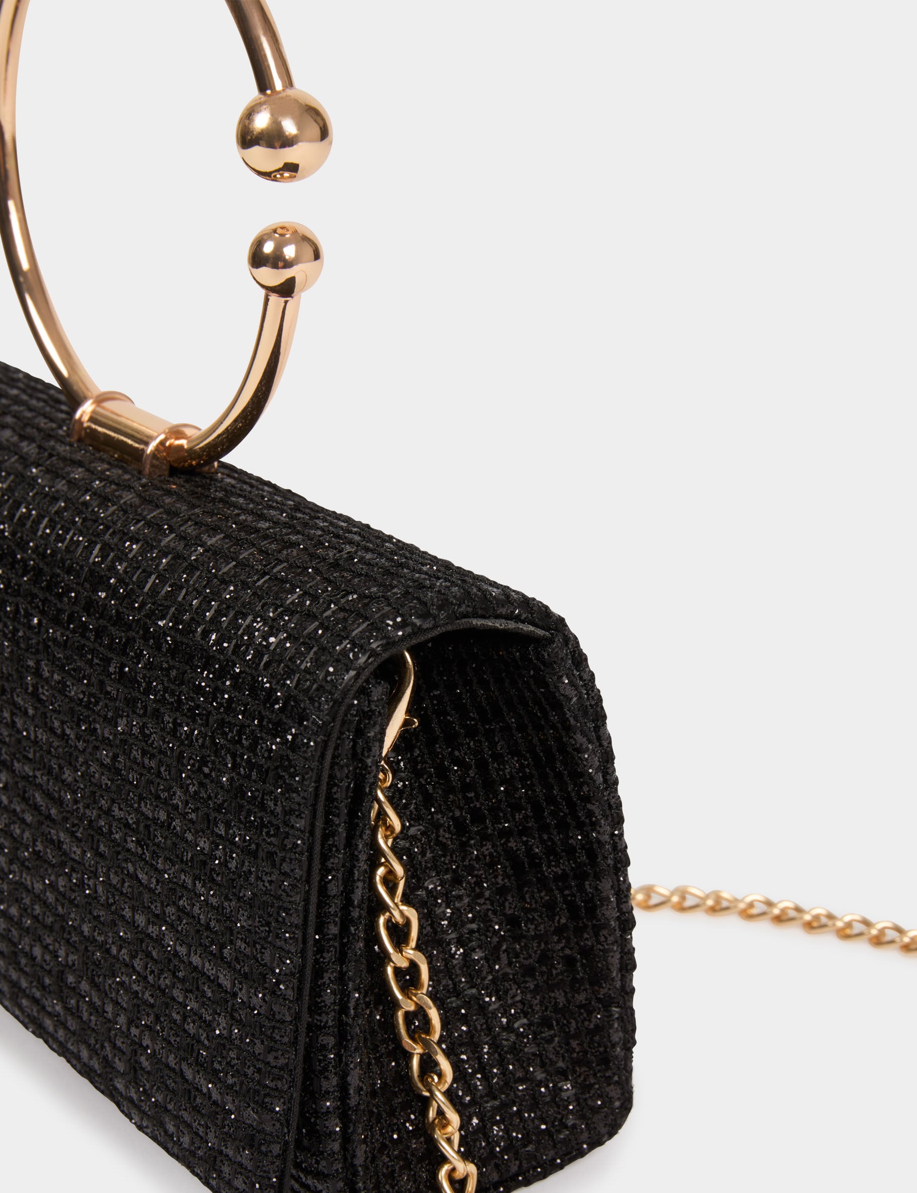Pochette bijou noir femme