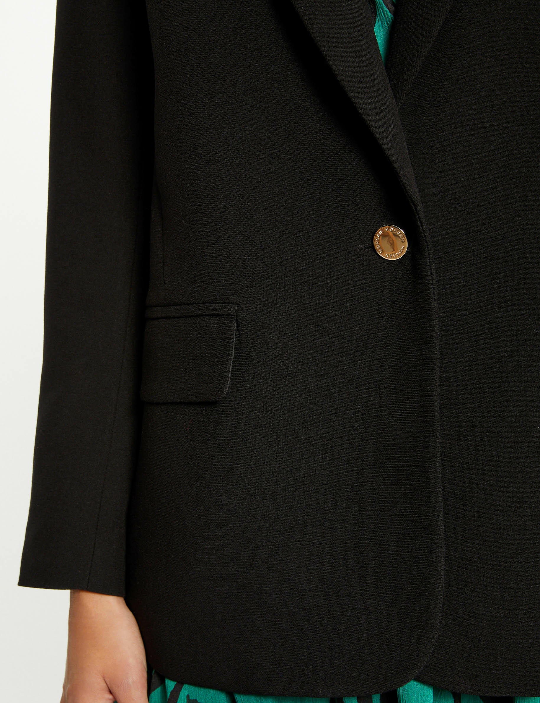 Veste tailleur oversize noir femme