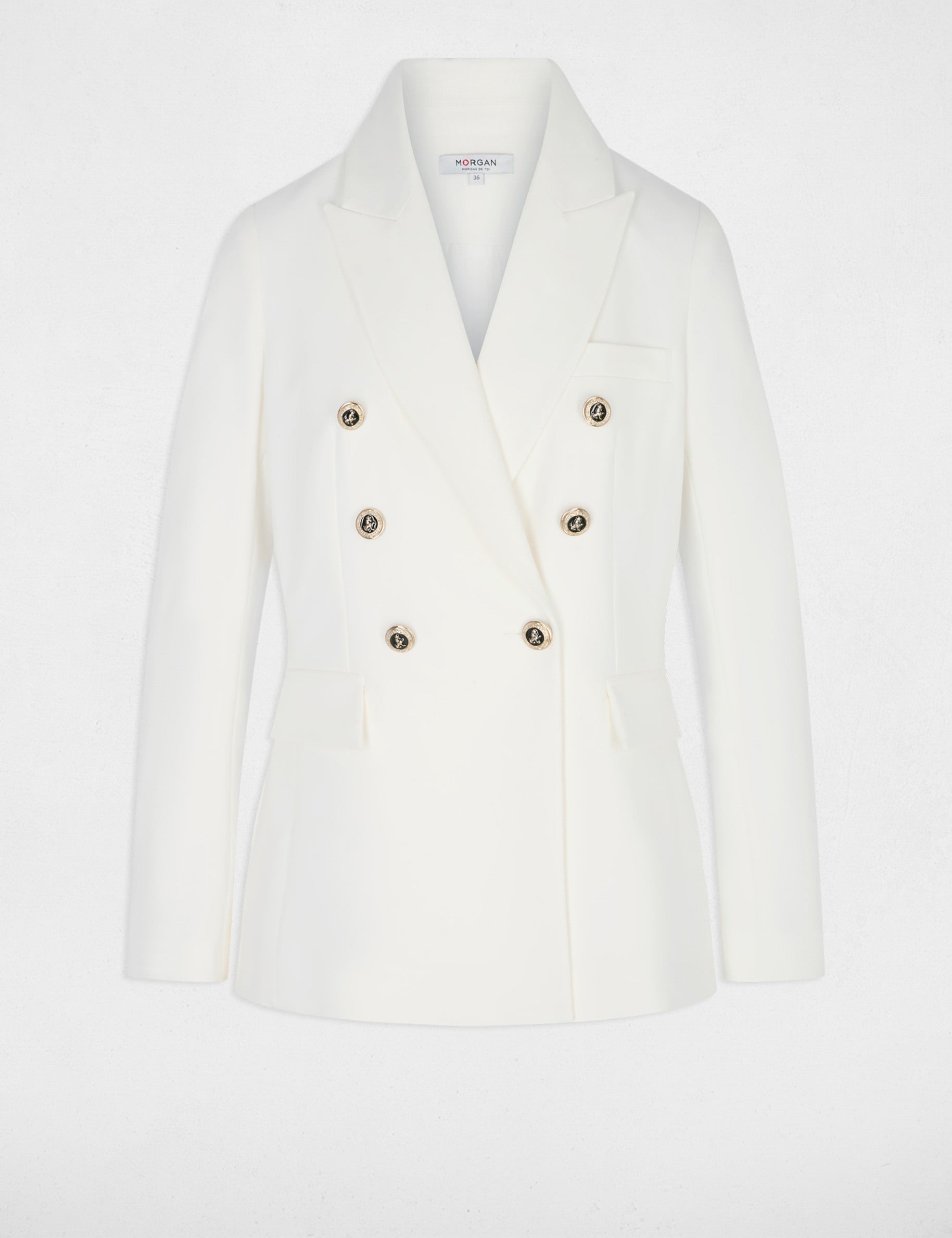 Blazer sans manches blanc femme
