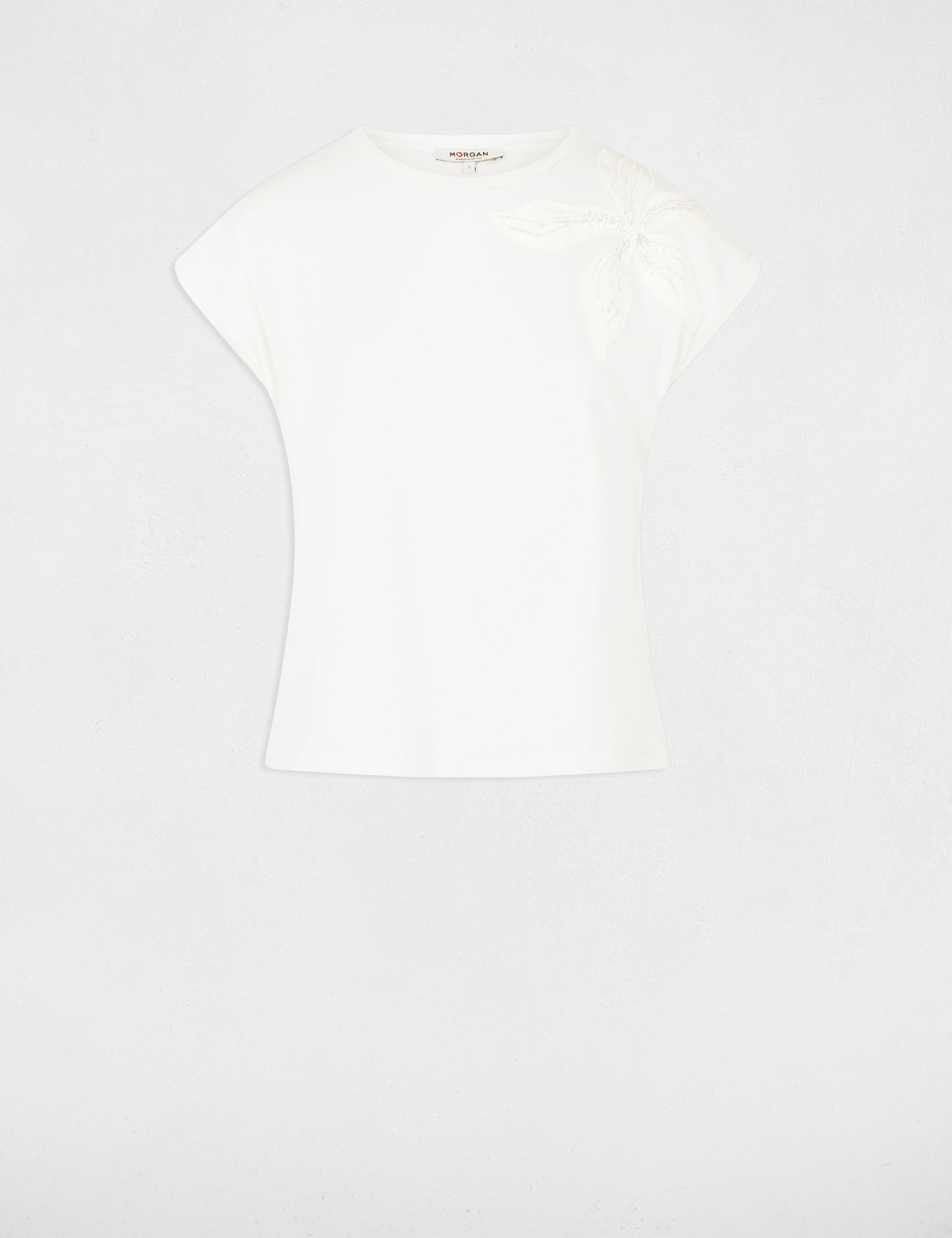 t shirt manches courtes blanc femme T-shirt manches courtes blanc femme