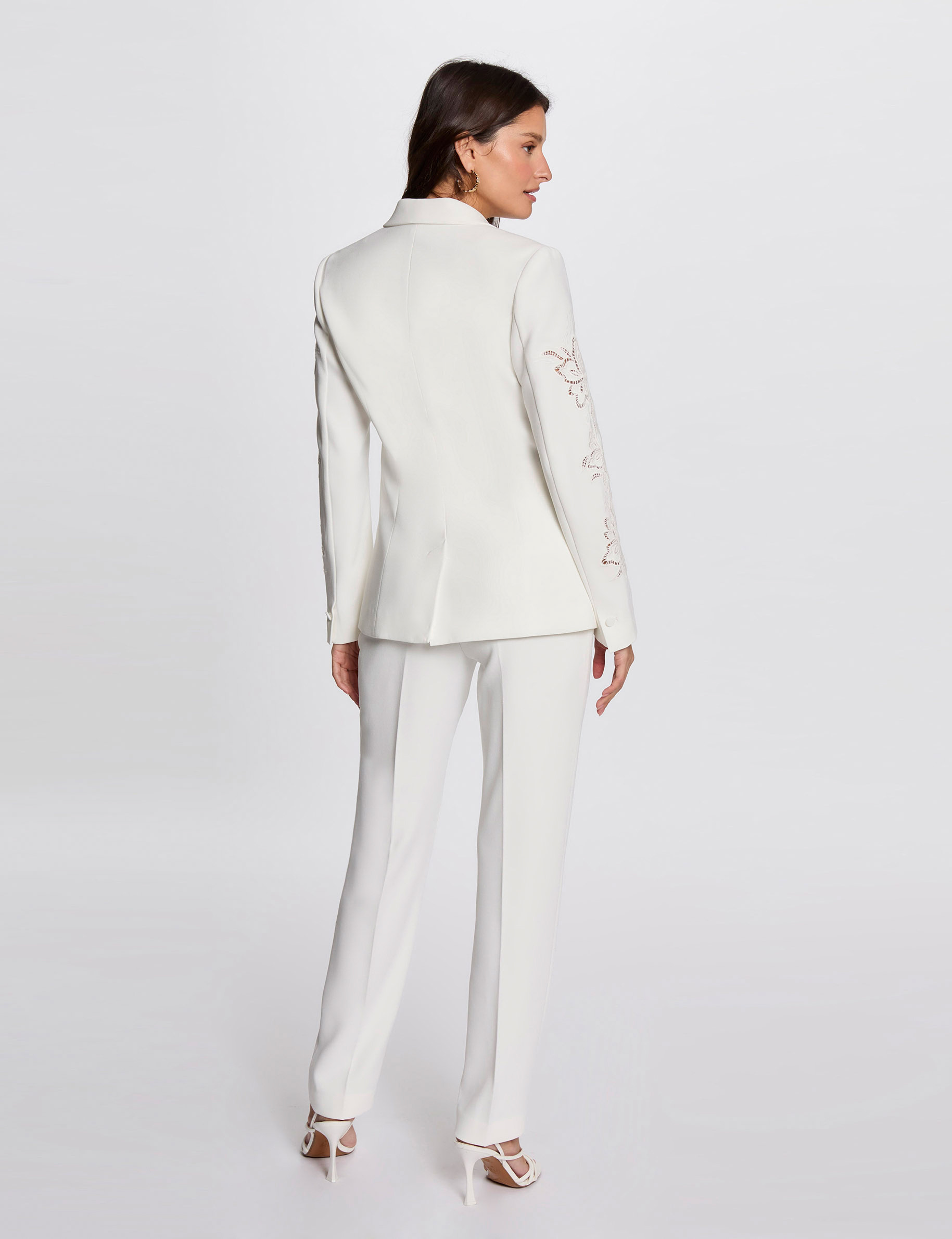 pantalon fluide a pinces blanc femme Pantalon fluide à pinces blanc femme