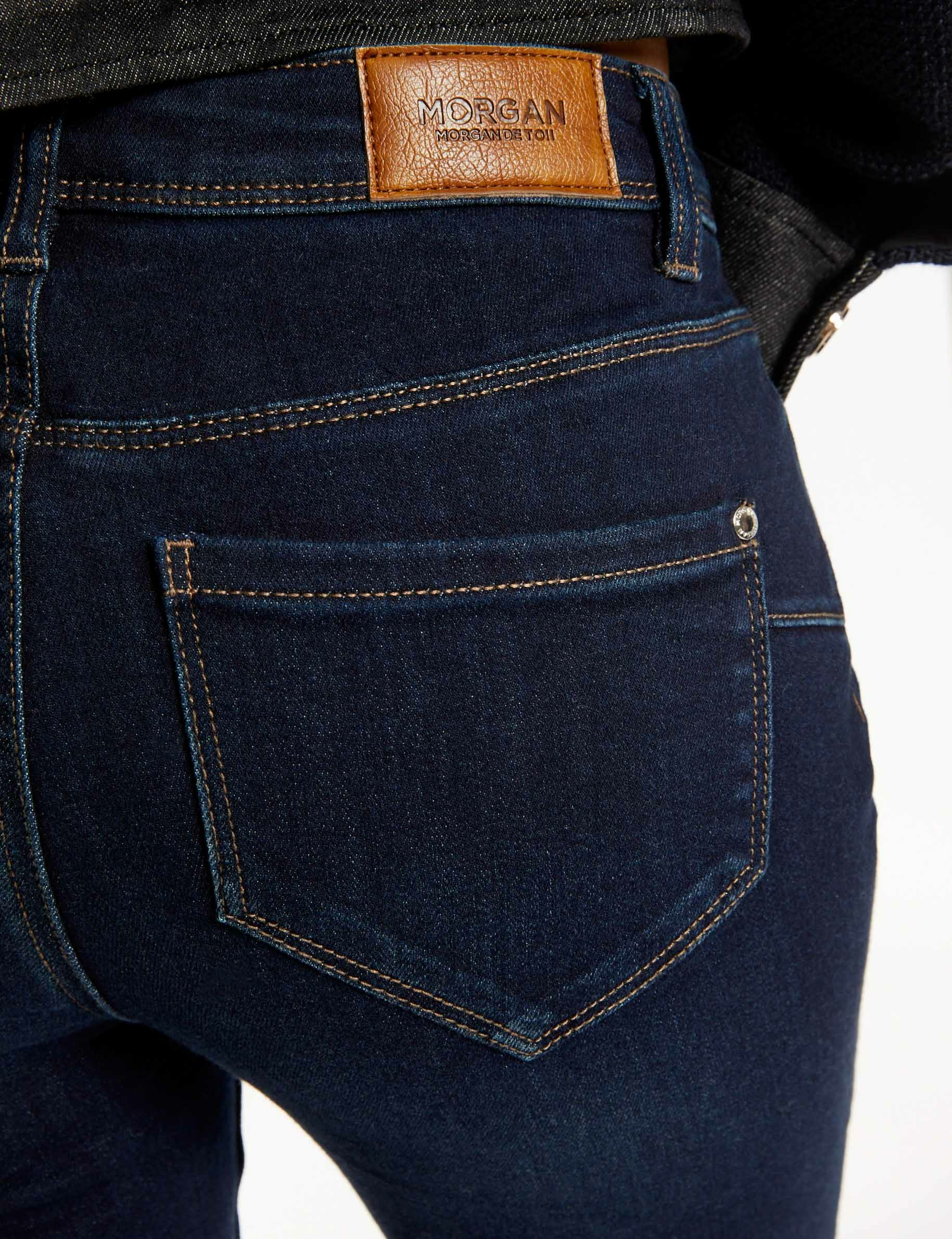 Jeans slim taille standard jean brut femme