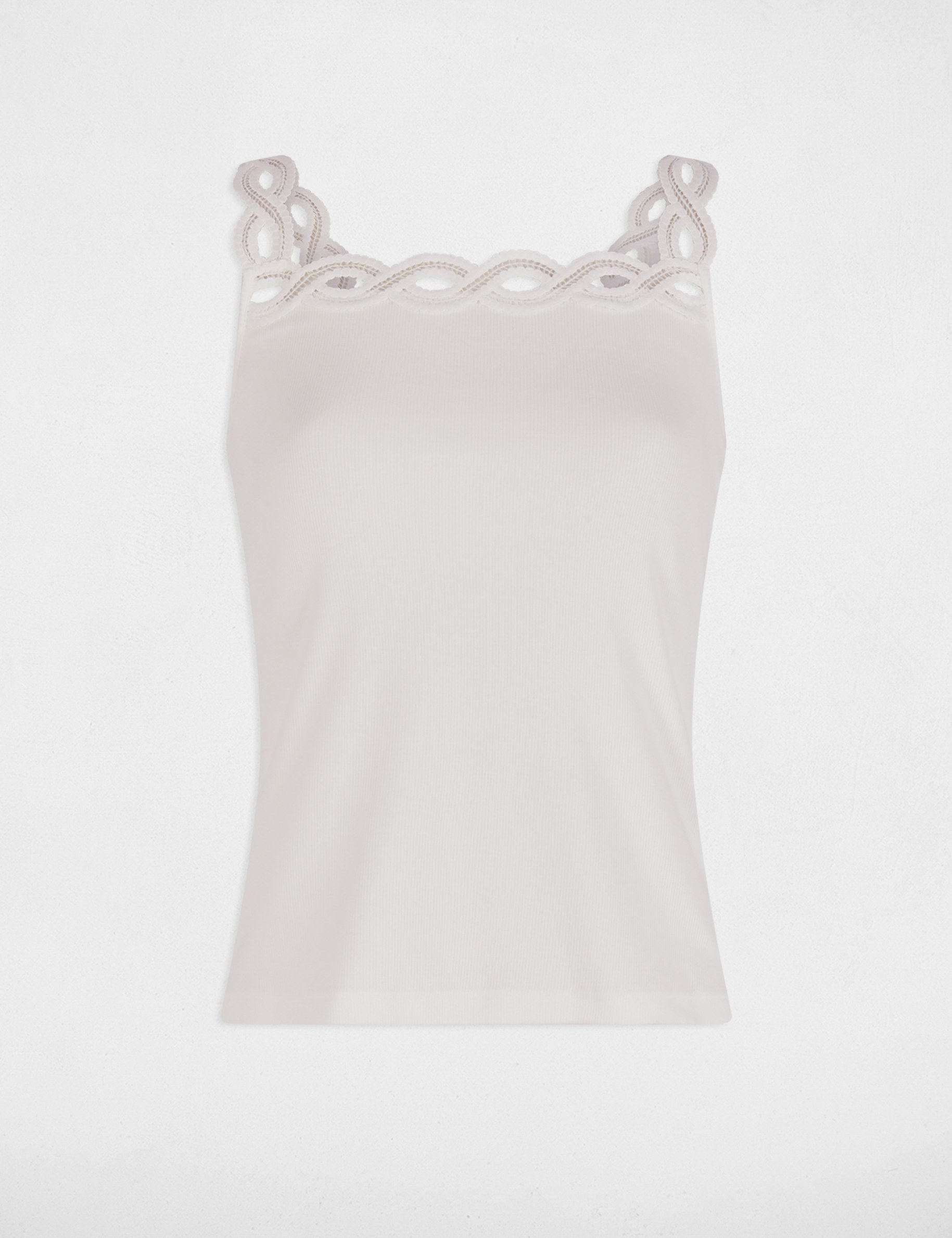 debardeur bretelles larges blanc femme Débardeur bretelles larges blanc femme