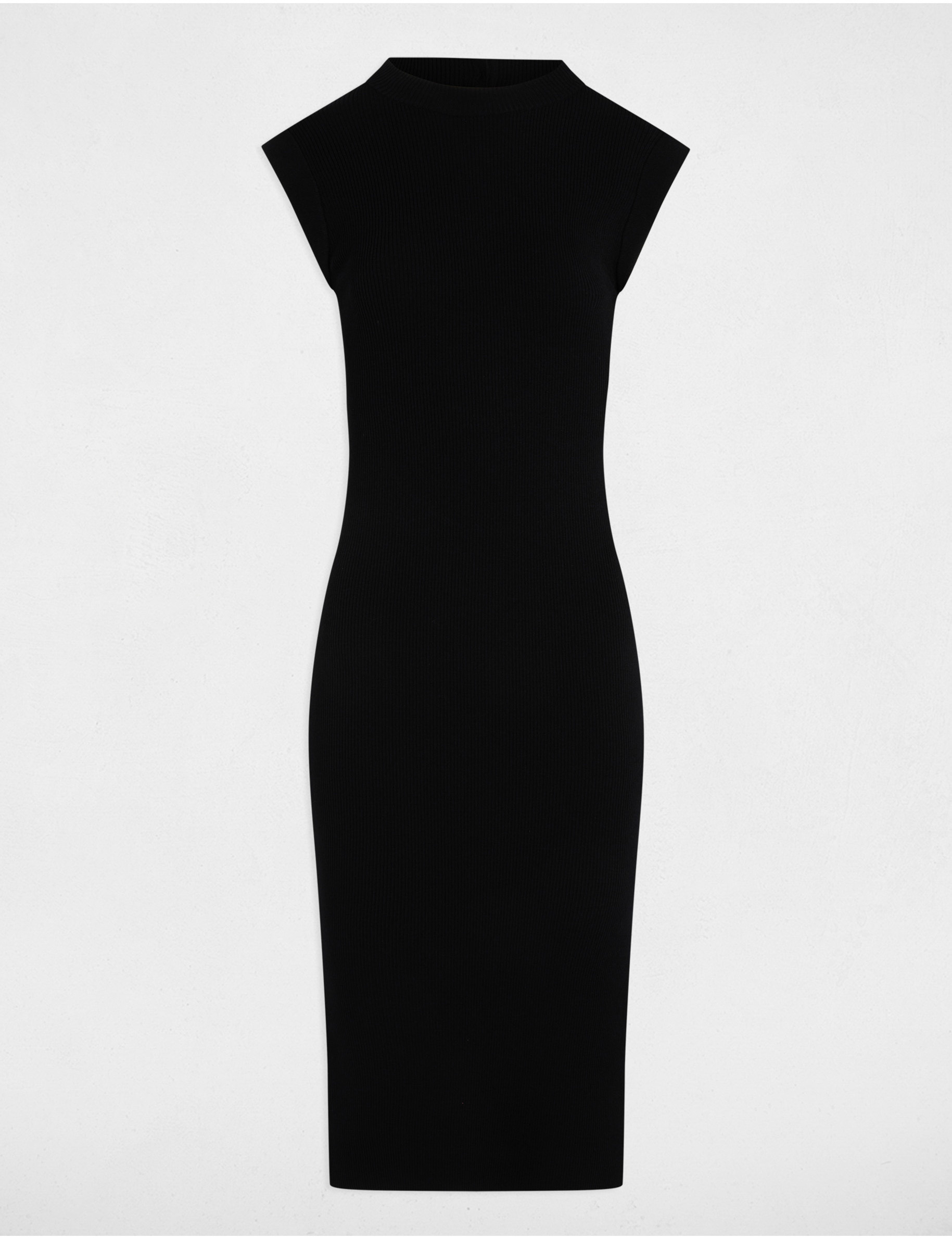 robe tricot courte ajustee noir femme Robe tricot courte ajustée noir femme