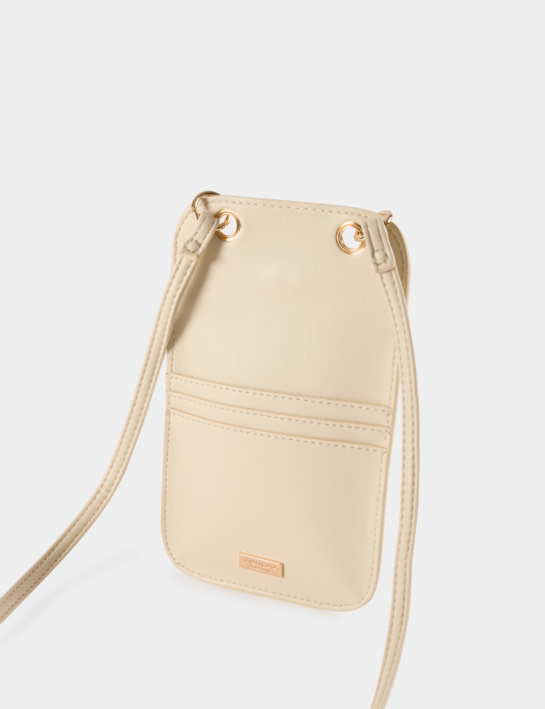 Pochette boucle coeur ivoire femme