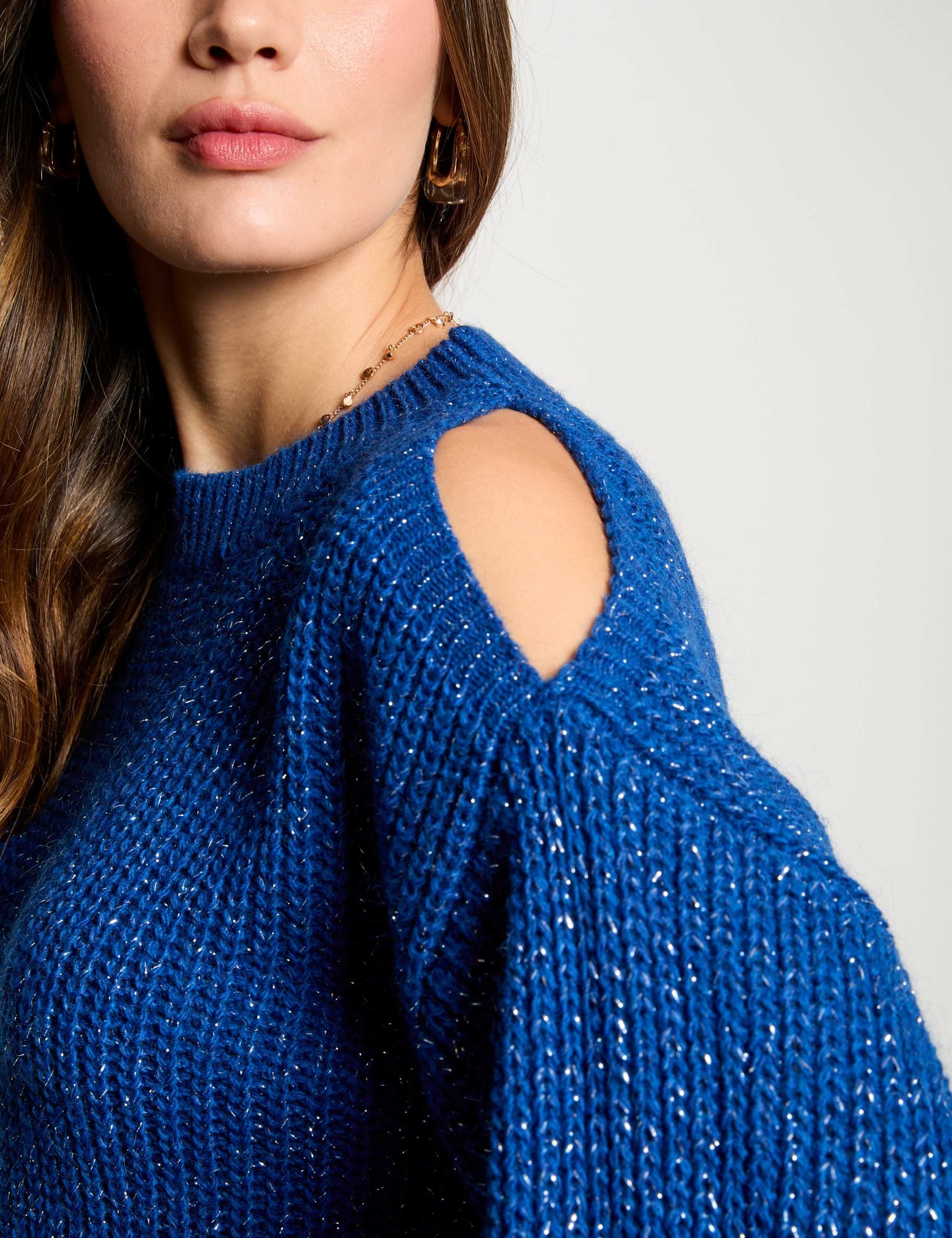 pull manches longues bleu femme Pull manches longues bleu femme