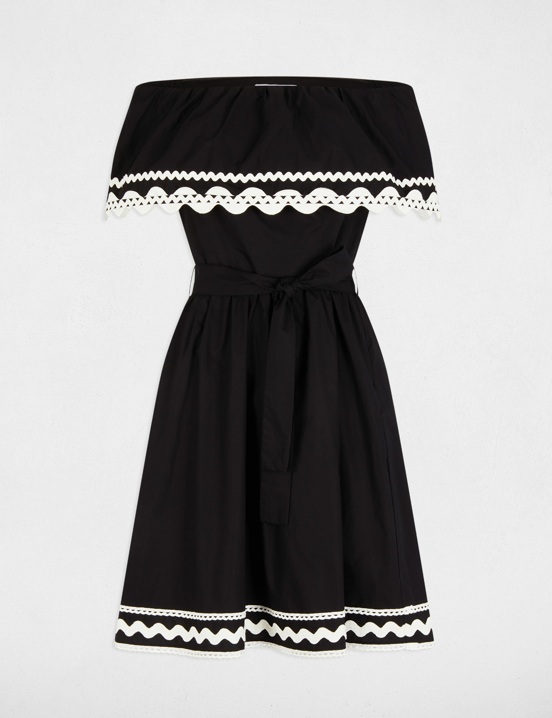 robe courte trapeze noir femme Robe courte trapèze noir femme