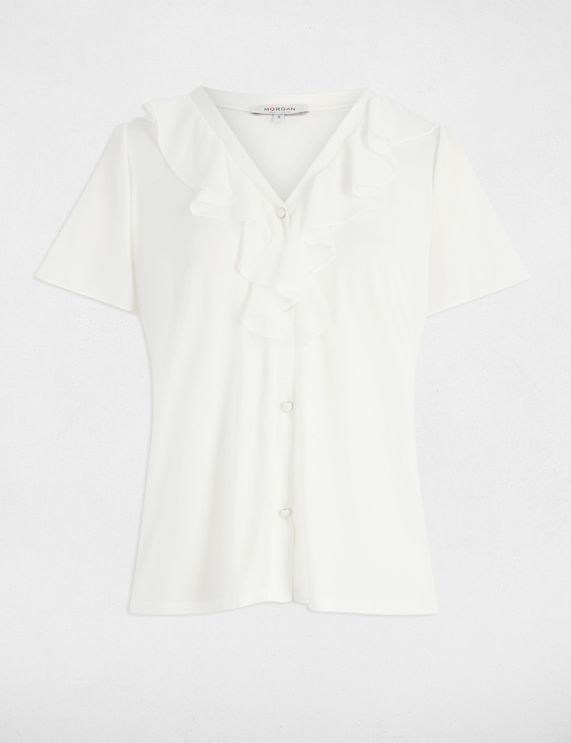 t shirt manches courtes blanc femme T-shirt manches courtes blanc femme
