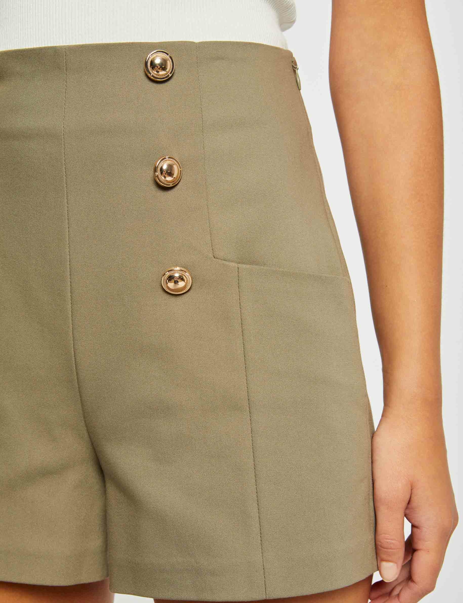short city droit a ponts vert moyen femme Short city droit à ponts vert moyen femme