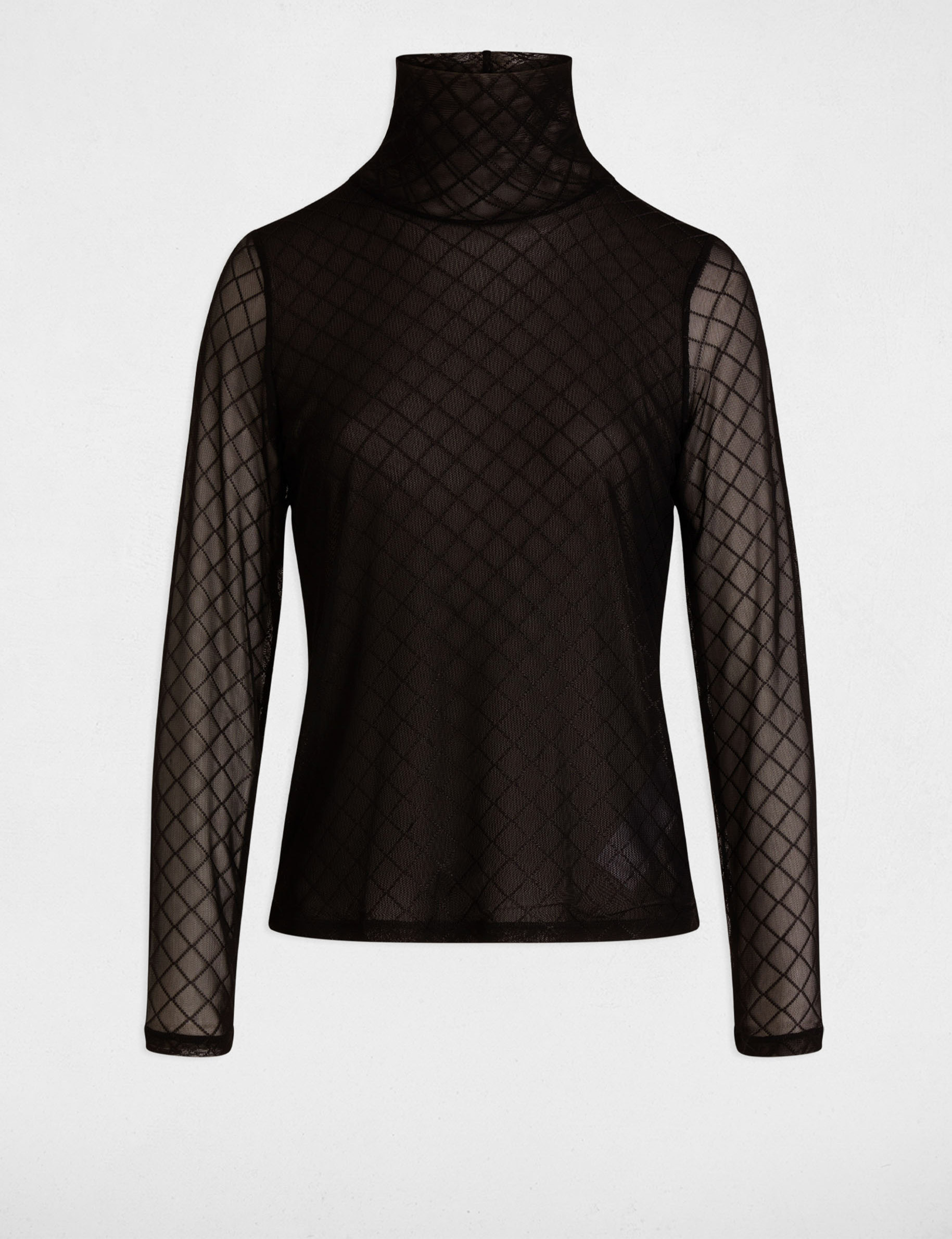 t shirt manches longues noir femme T-shirt manches longues noir femme