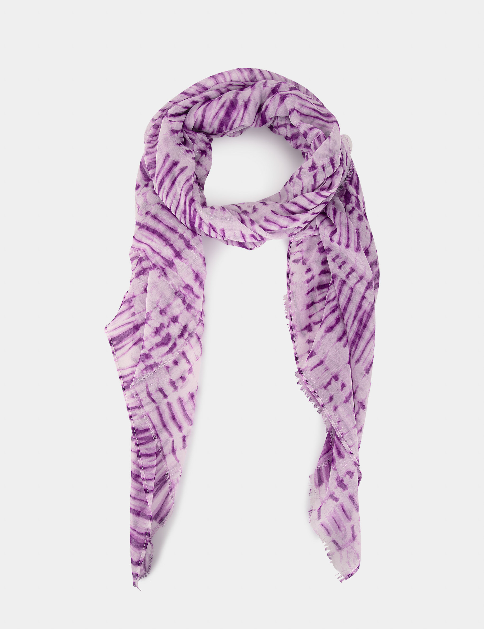 Foulard violet fonce femme