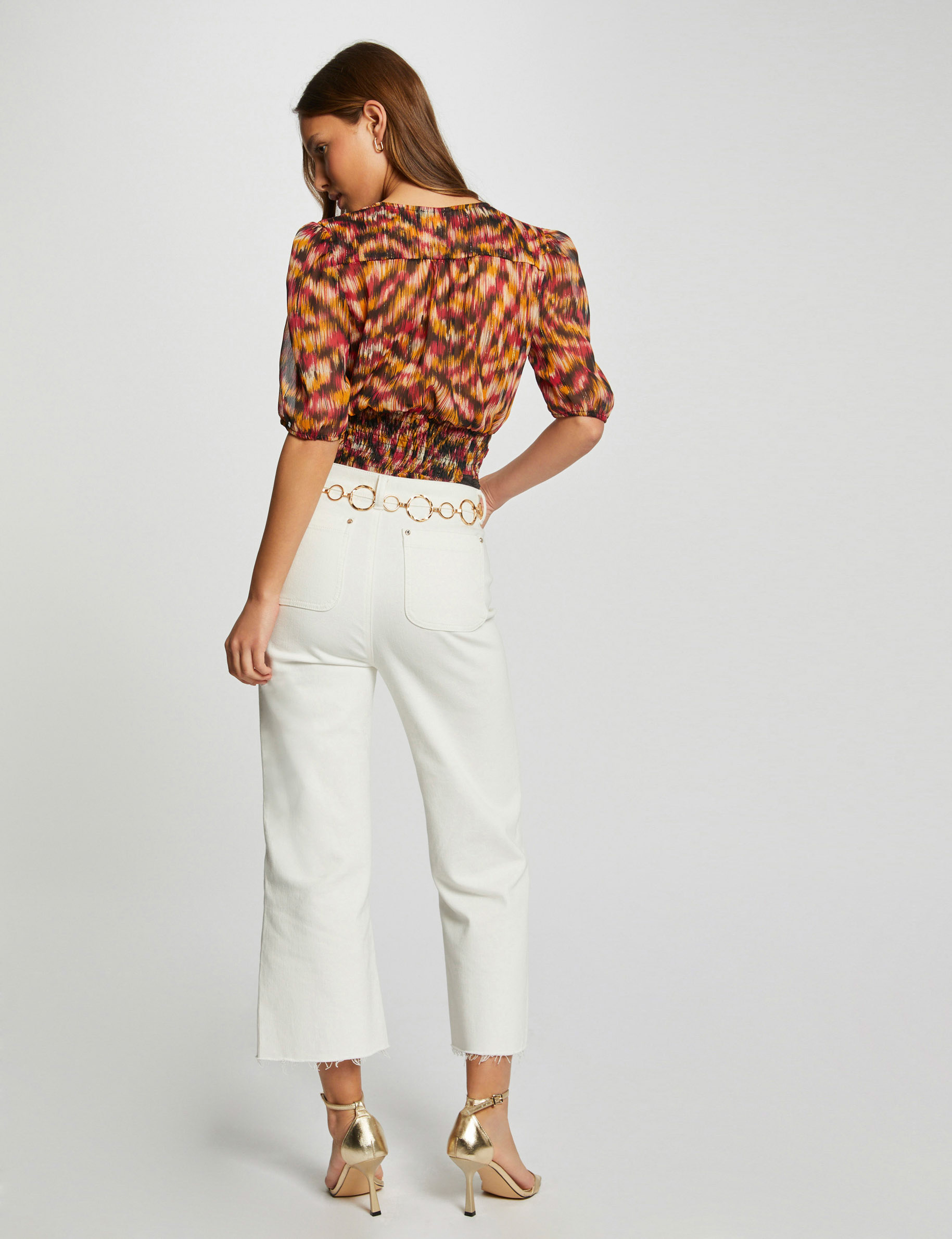 blouse manches courtes imprime multico femme Blouse manches courtes imprimé multico femme
