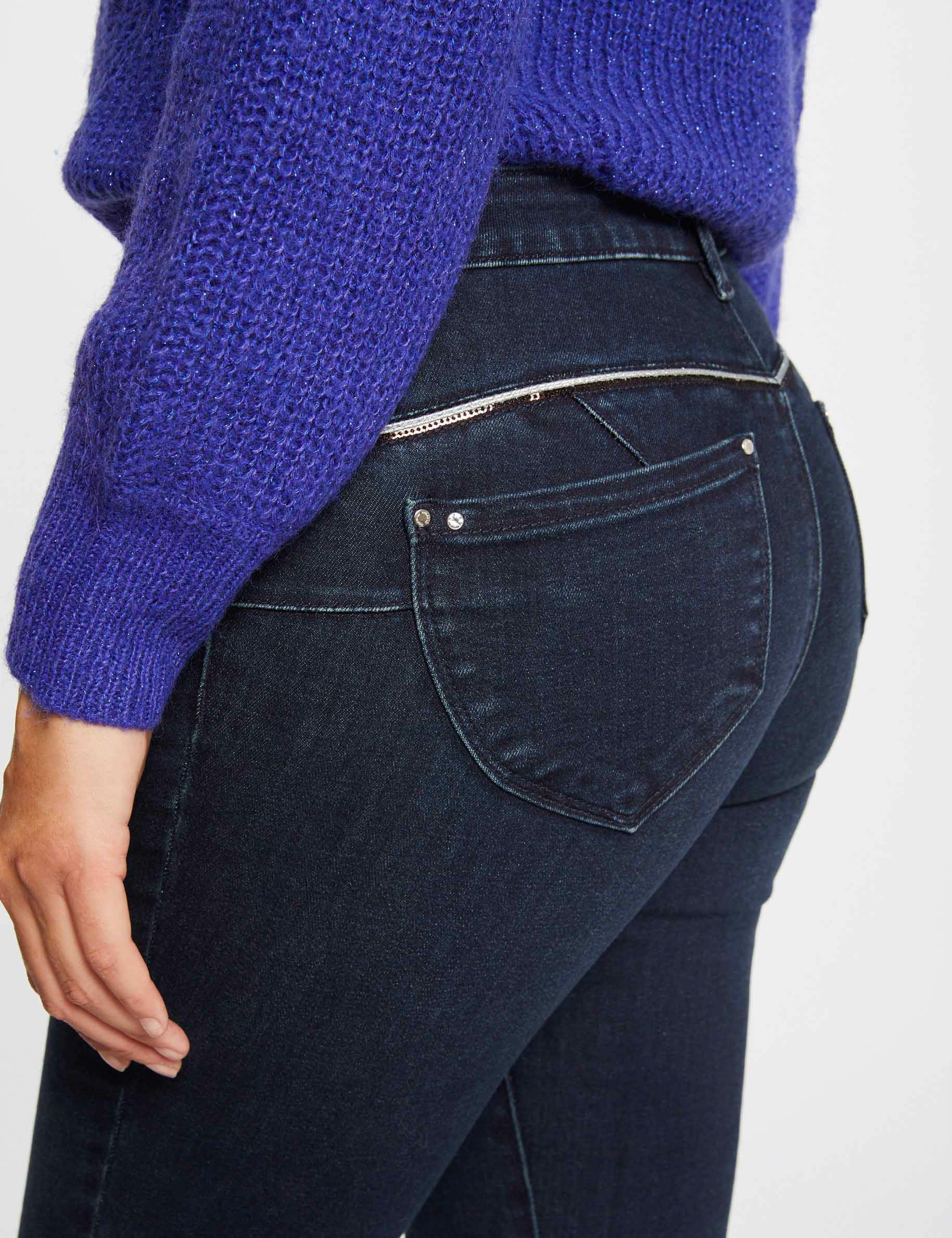 Jeans slim avec sequins jean stone femme