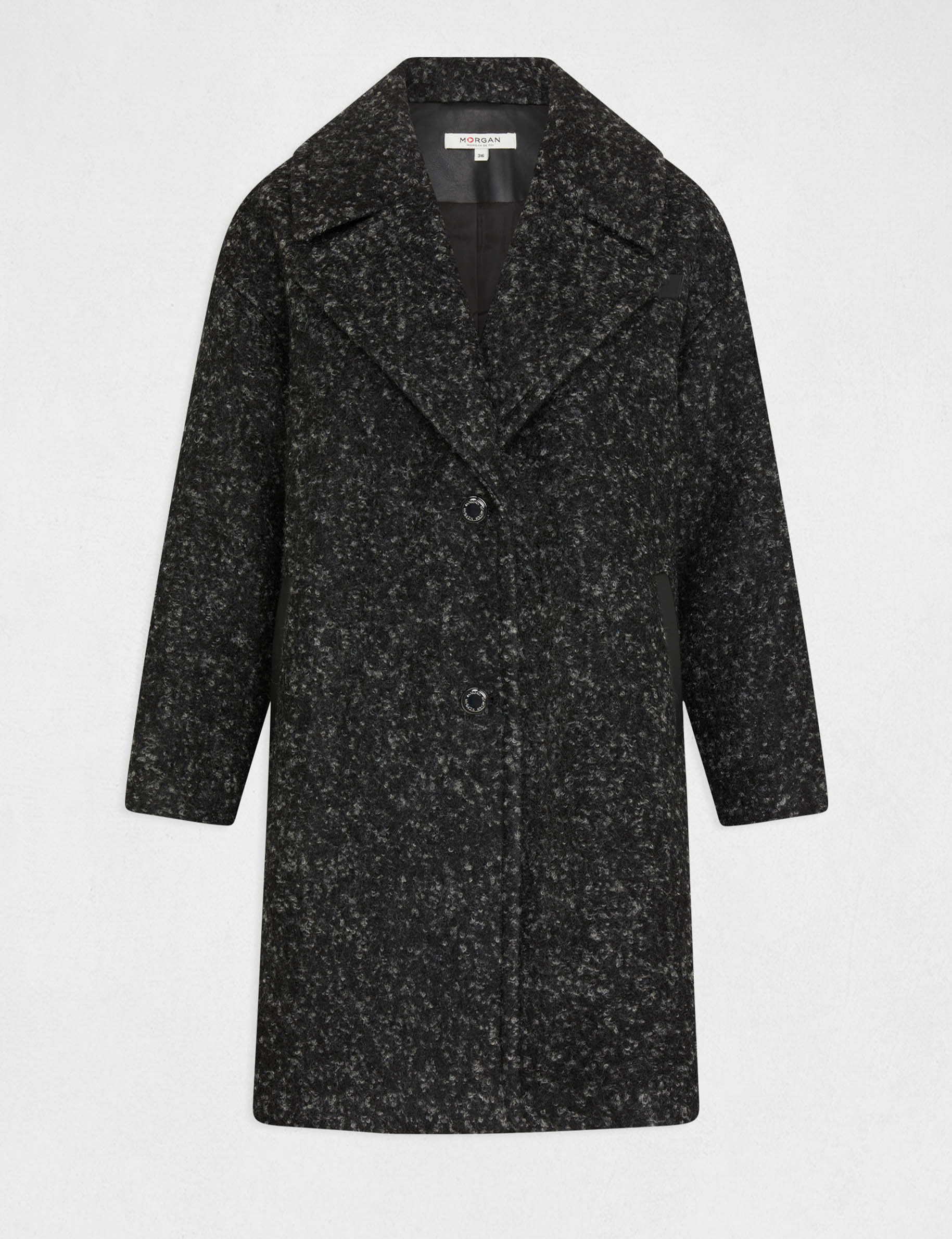 manteau long oversize gris anthracite femme Manteau long oversize gris anthracite femme