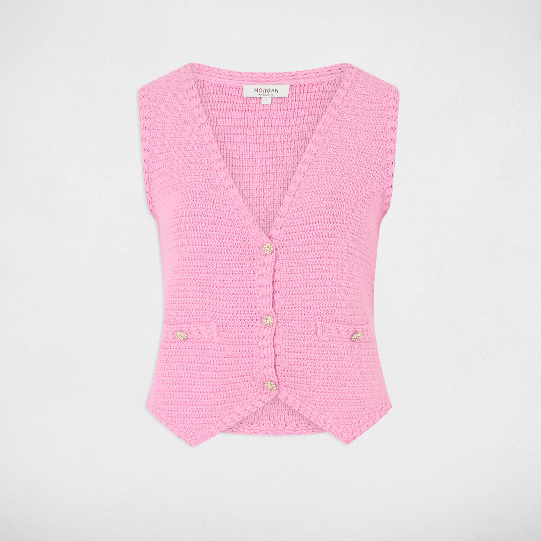 gilet sans manches rose femme Gilet sans manches rose femme