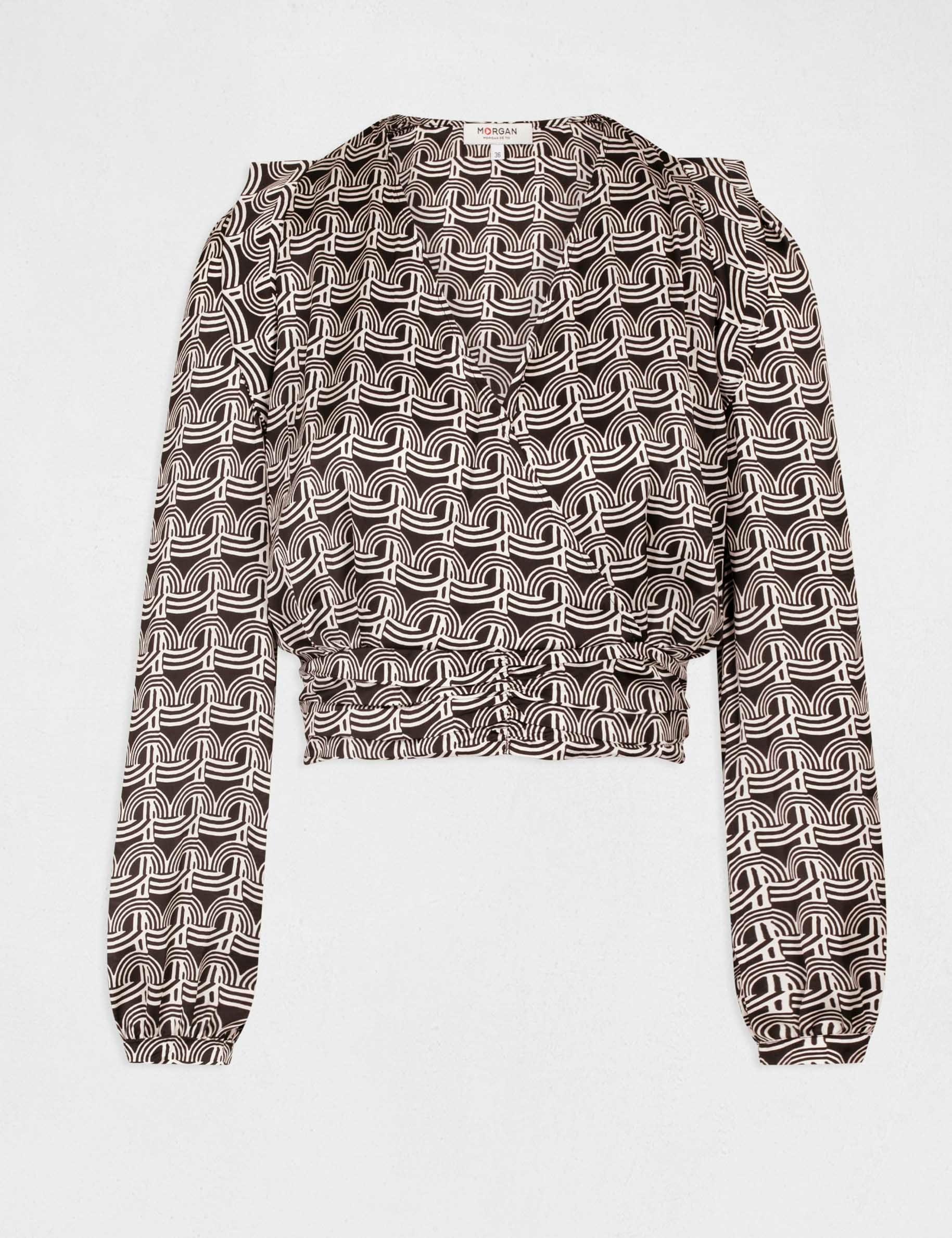 Blouse à Manches Longues Copenhagen Luxe - Taille 36 EU - Noir élégant - Occasion Très Bon état