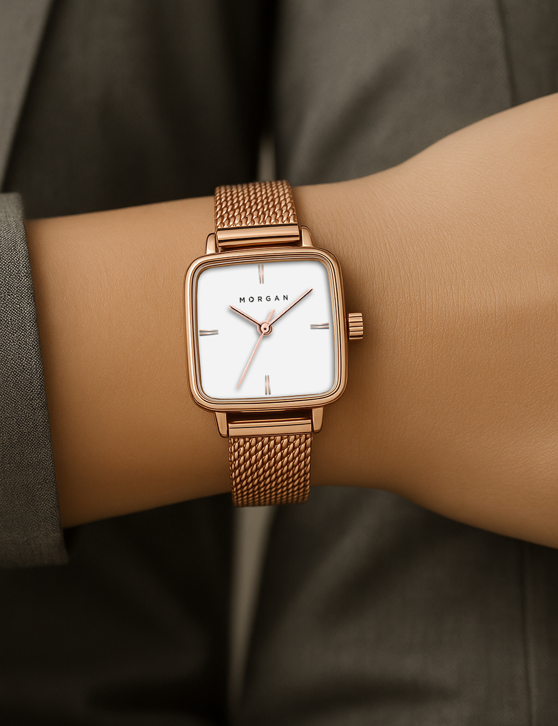 Montre rose femme