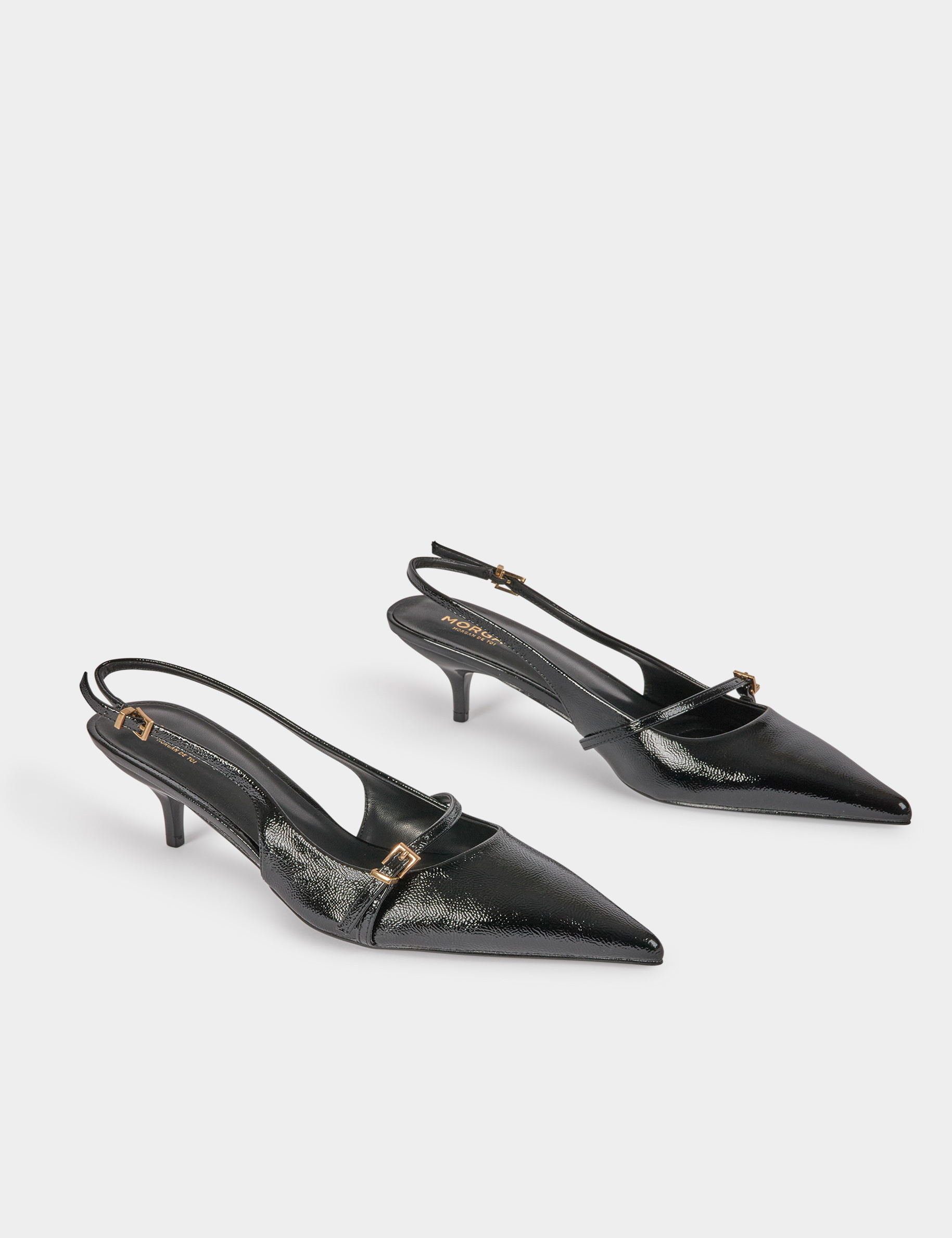 Escarpin slingback noir femme