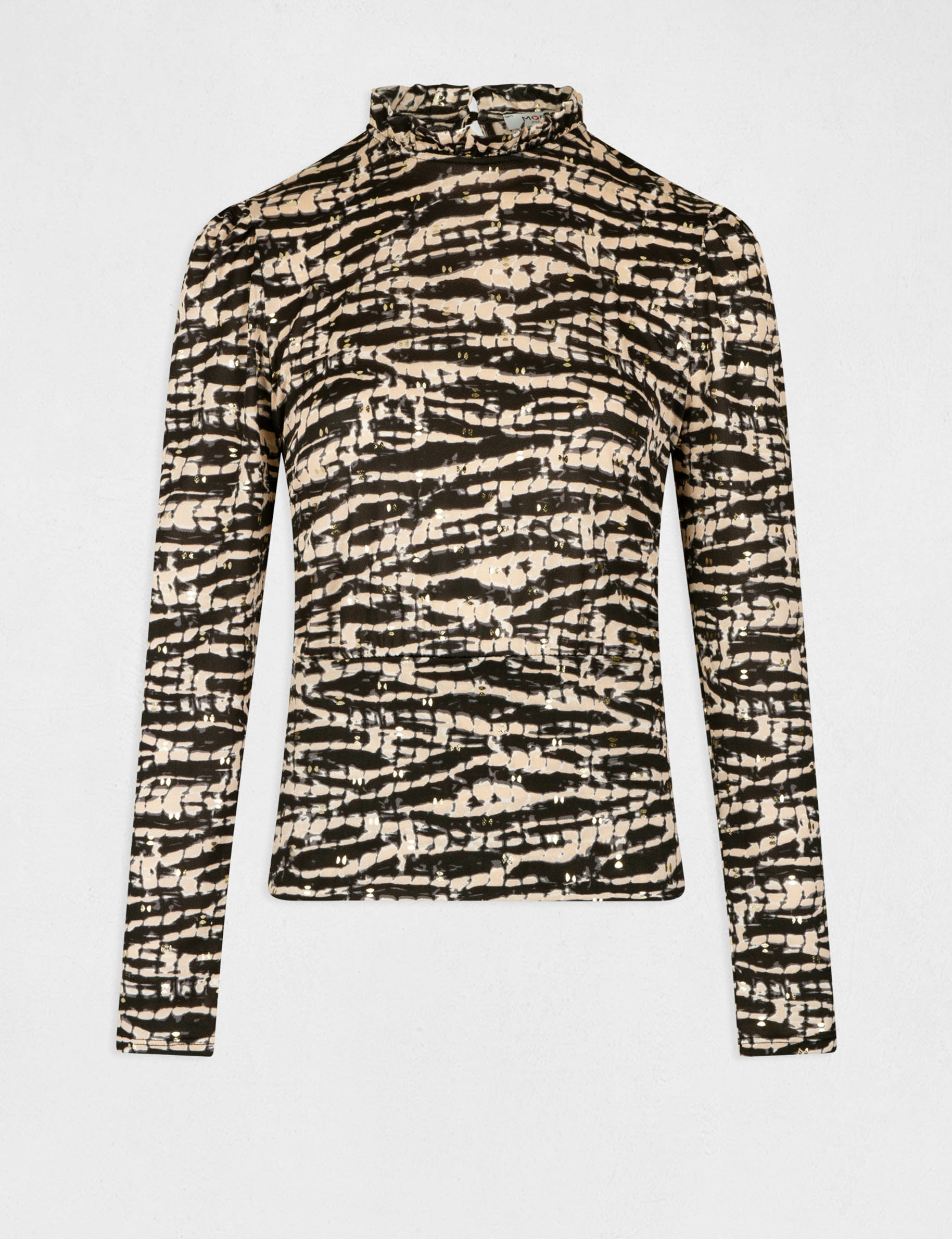T-shirt manches longues imprimé abstrait multico femme T-shirt manches longues imprimé abstrait multico femme