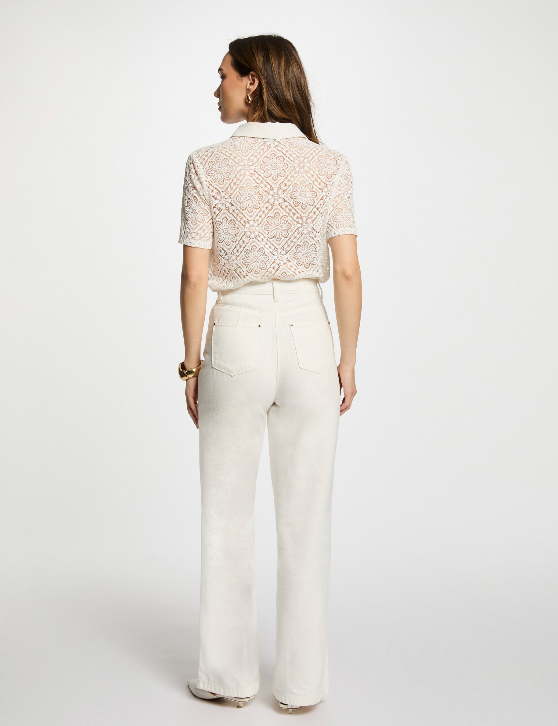 polo manches courtes blanc femme Polo manches courtes blanc femme