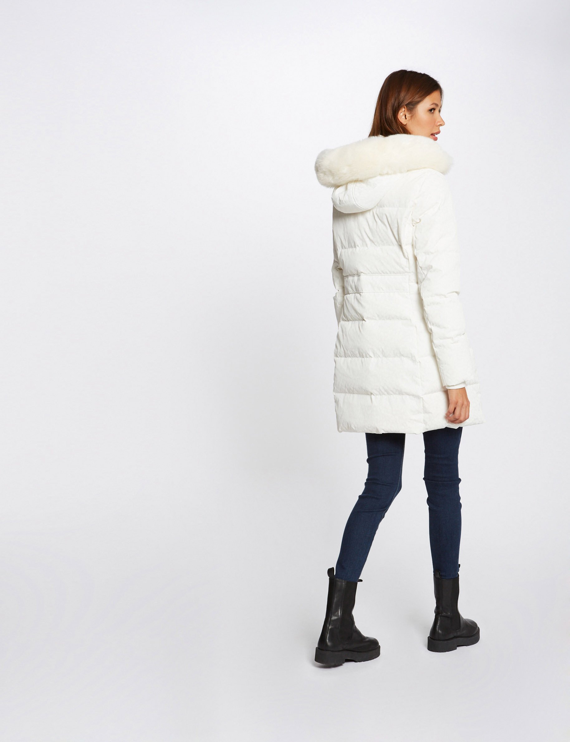 Doudoune ecru outlet femme