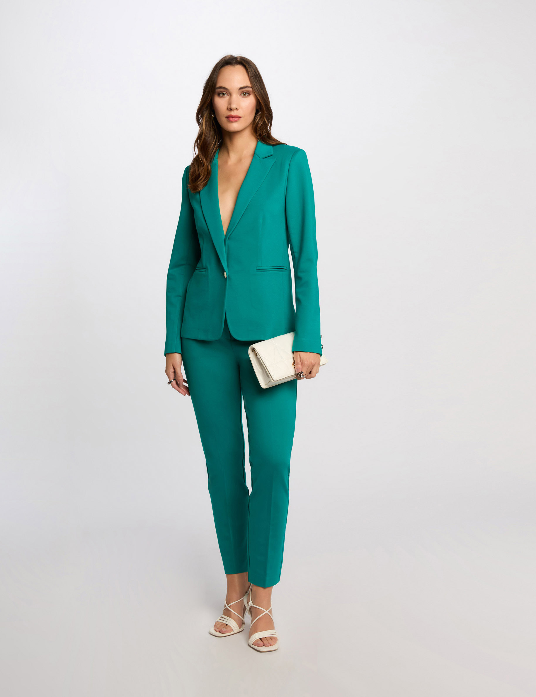 blazer court bleu turquoise femme Blazer court bleu turquoise femme