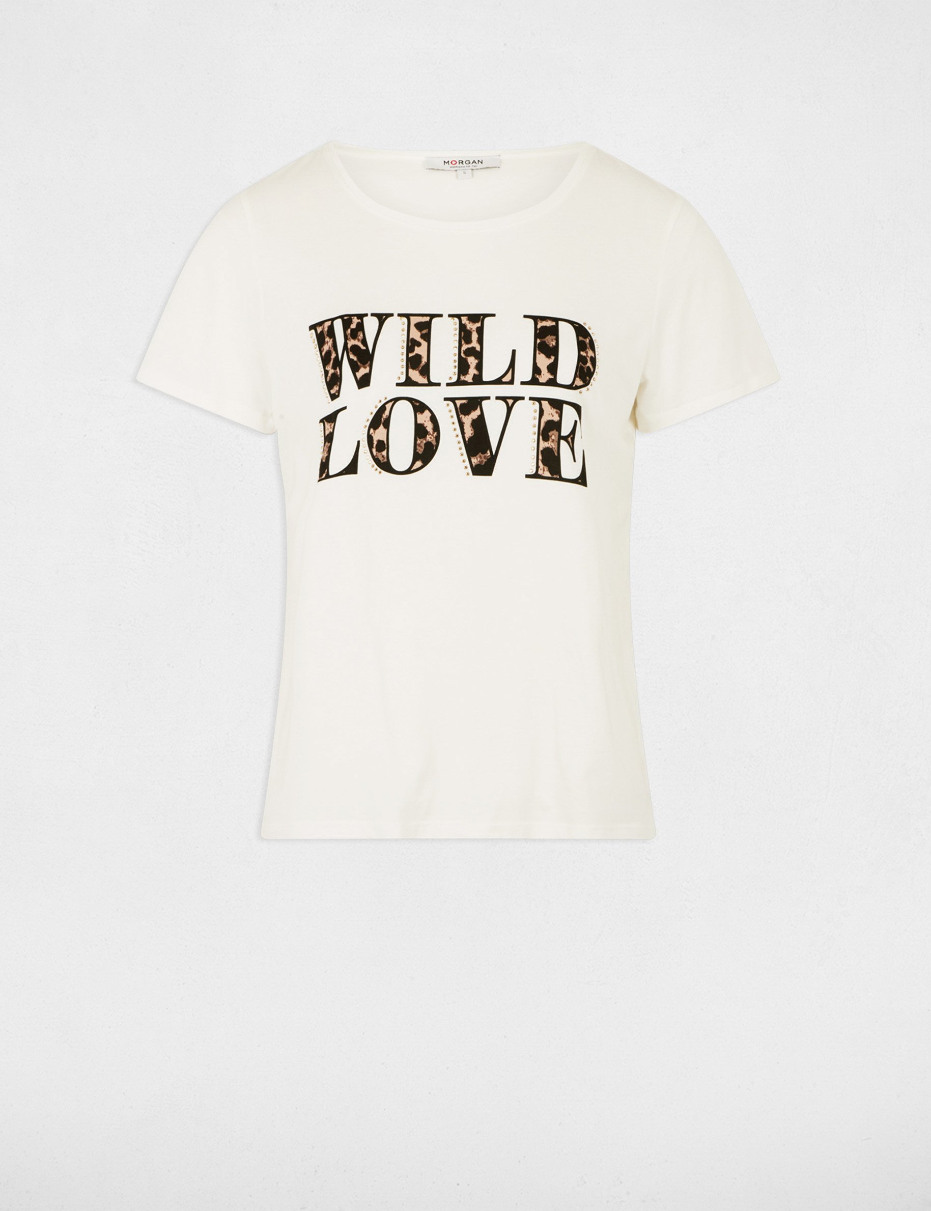 t shirt a inscription blanc femme T-shirt à inscription blanc femme
