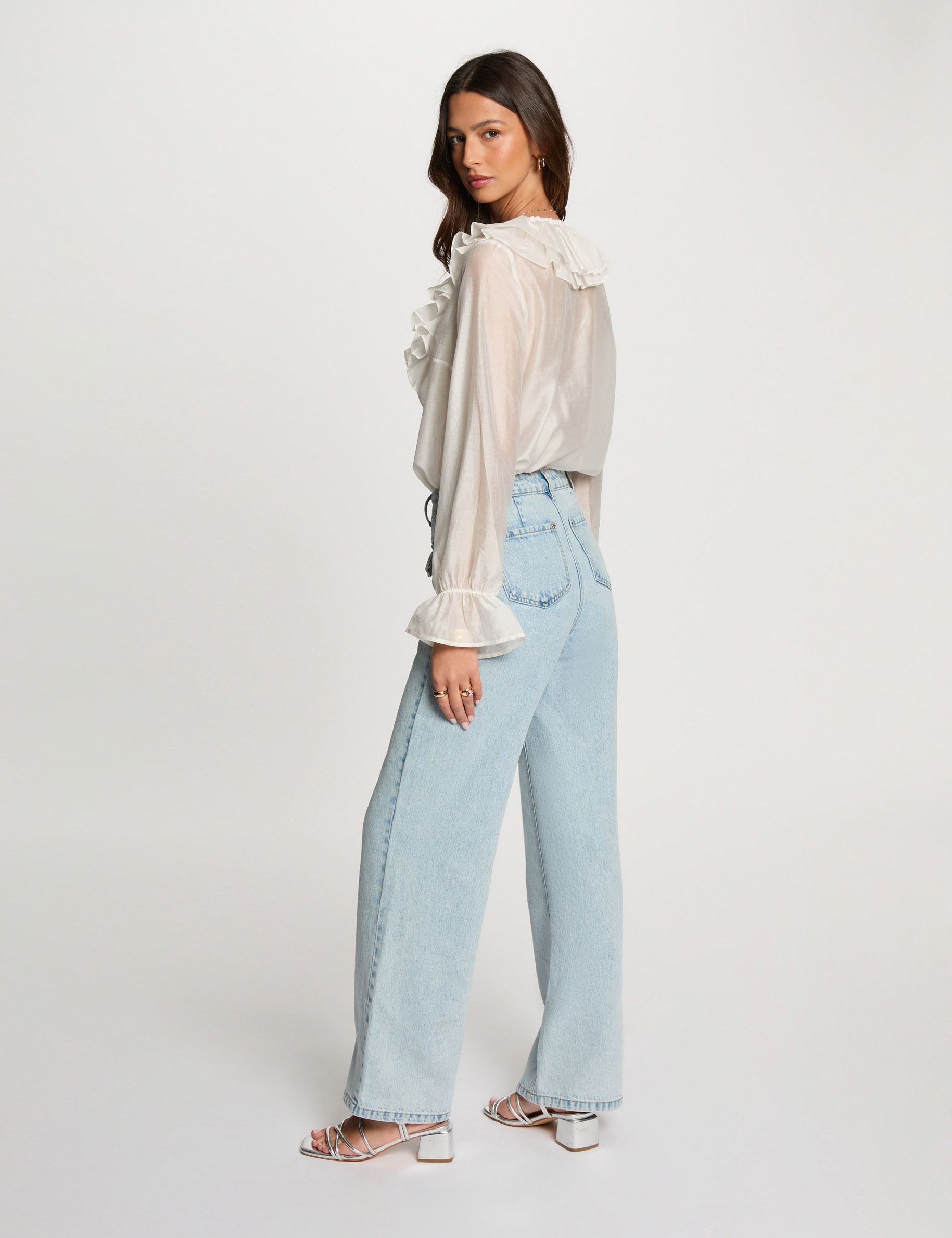 blouse manches longues blanc femme Blouse manches longues blanc femme