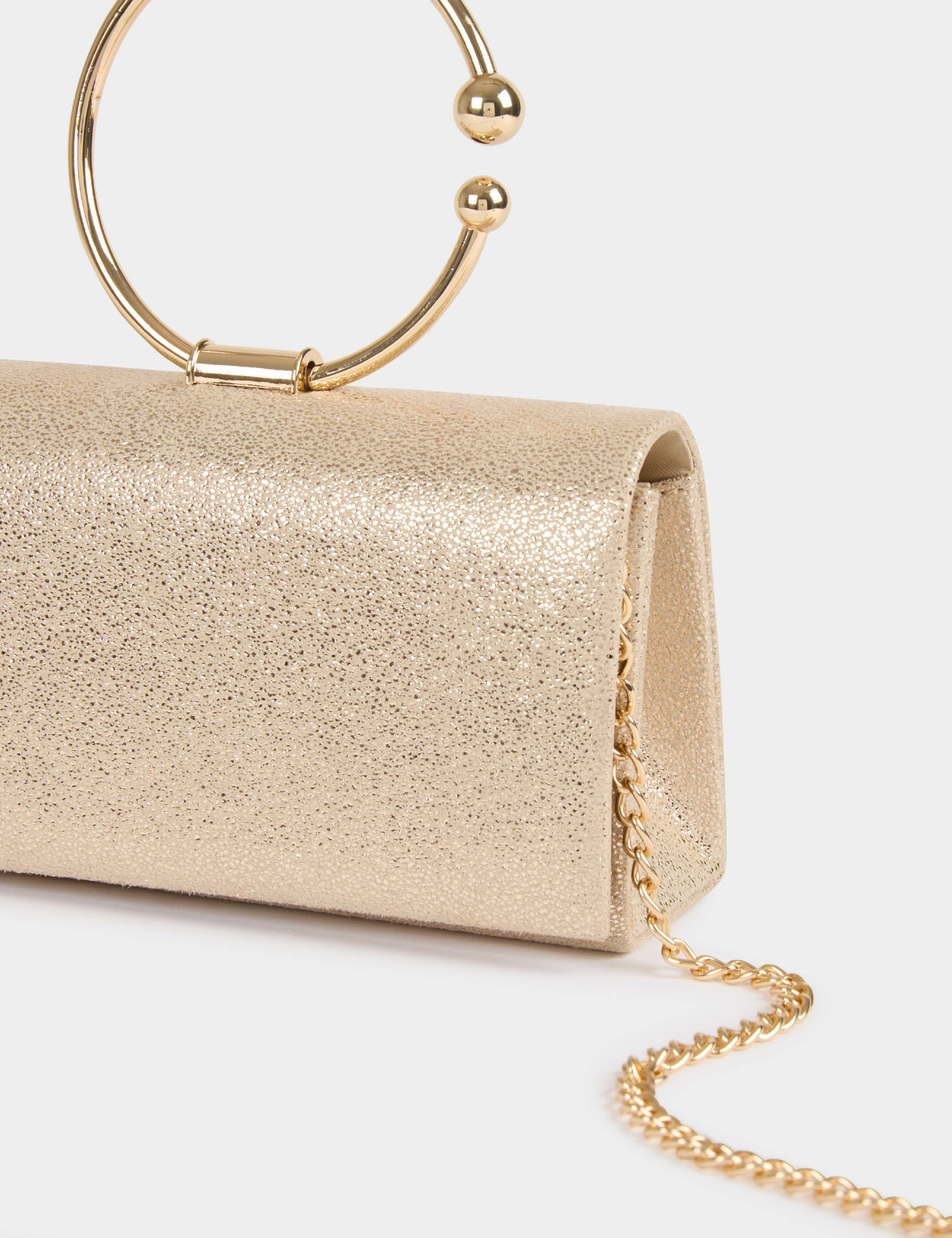 sac pochette paillettes jaune or femme Sac pochette paillettes jaune or femme