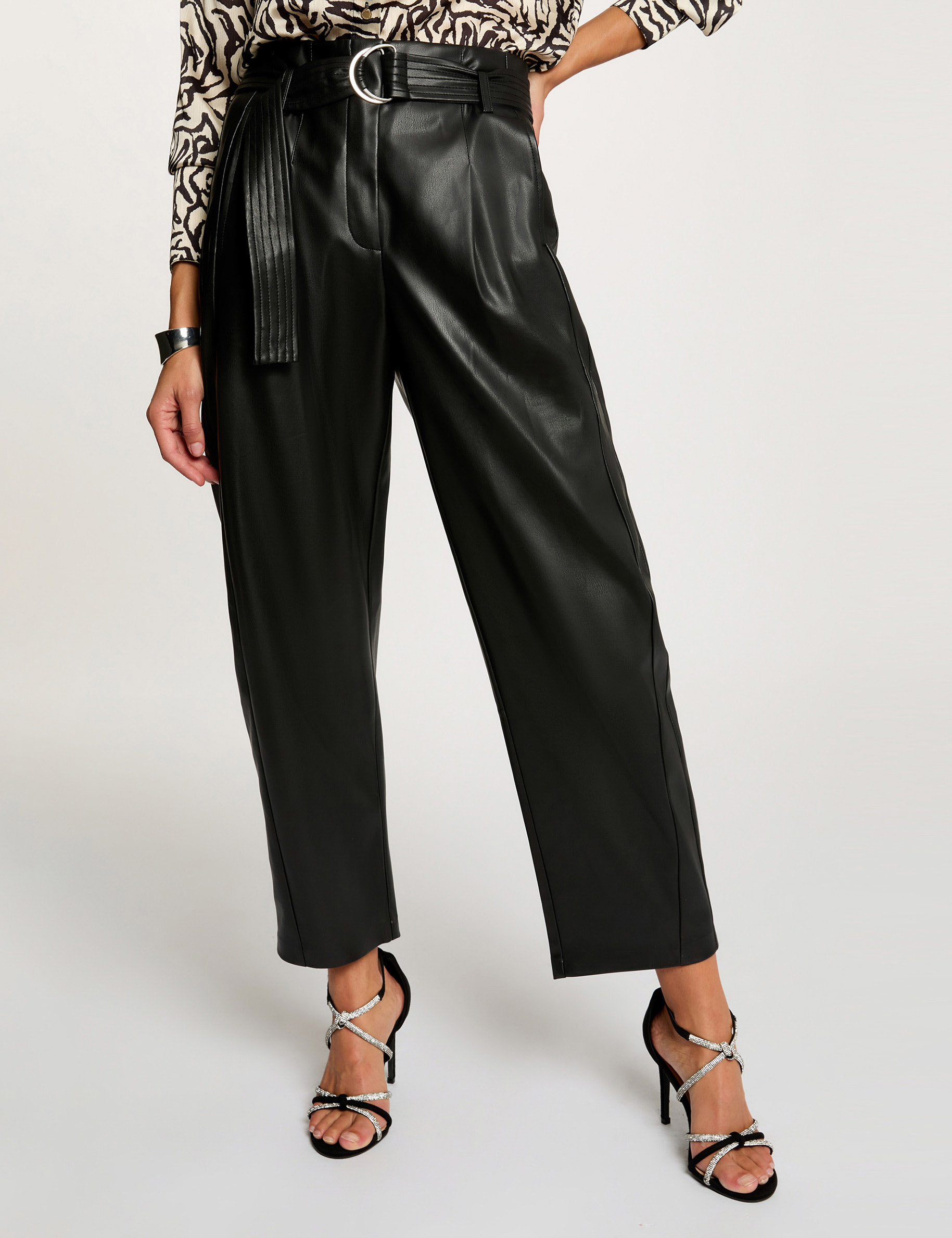 Pantalon été Noir MAGS COLLECTION Taille 52 XL - Style Lagenlook Boho Extensible