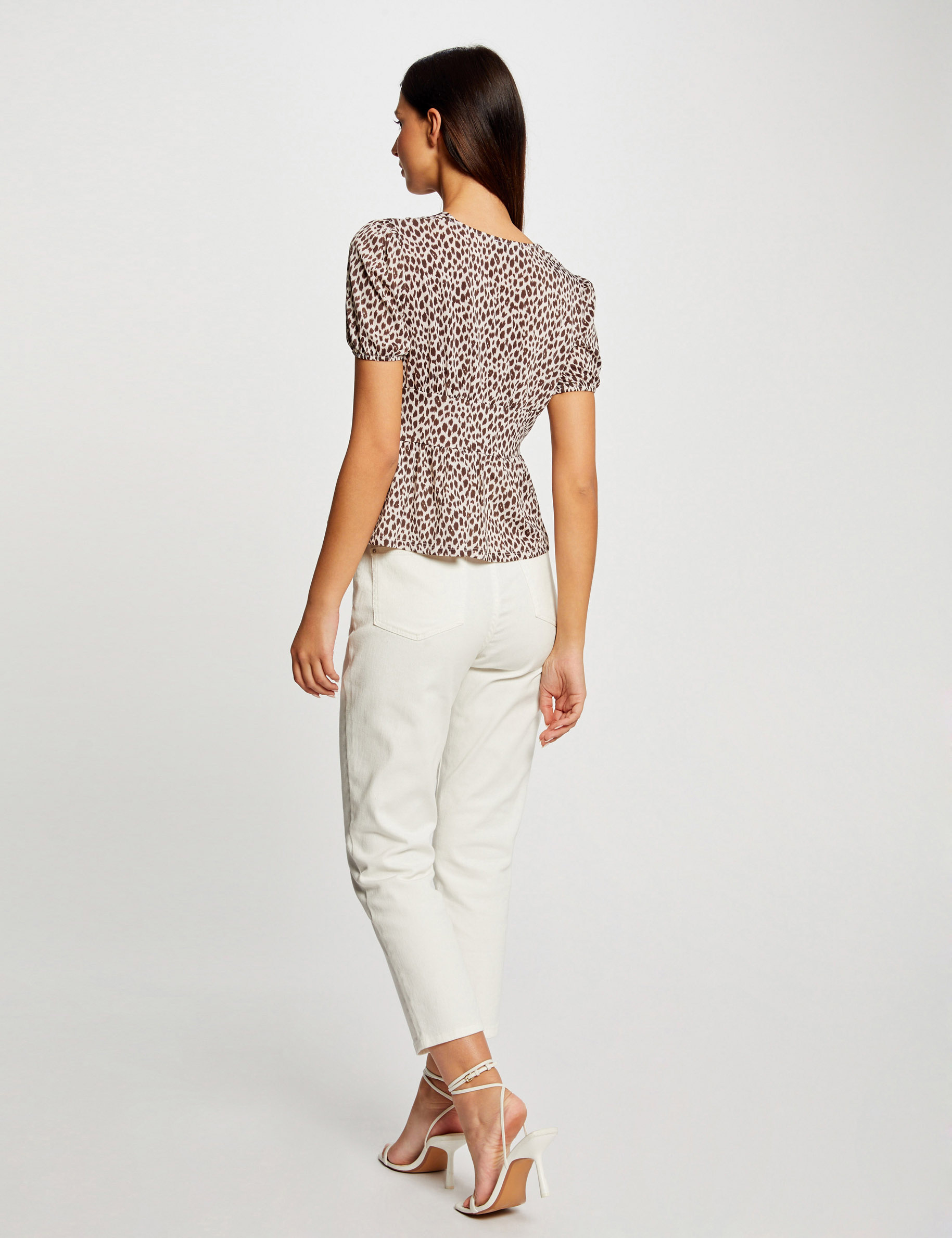 T-shirt manches courtes imprimé multico femme T-shirt manches courtes imprimé multico femme