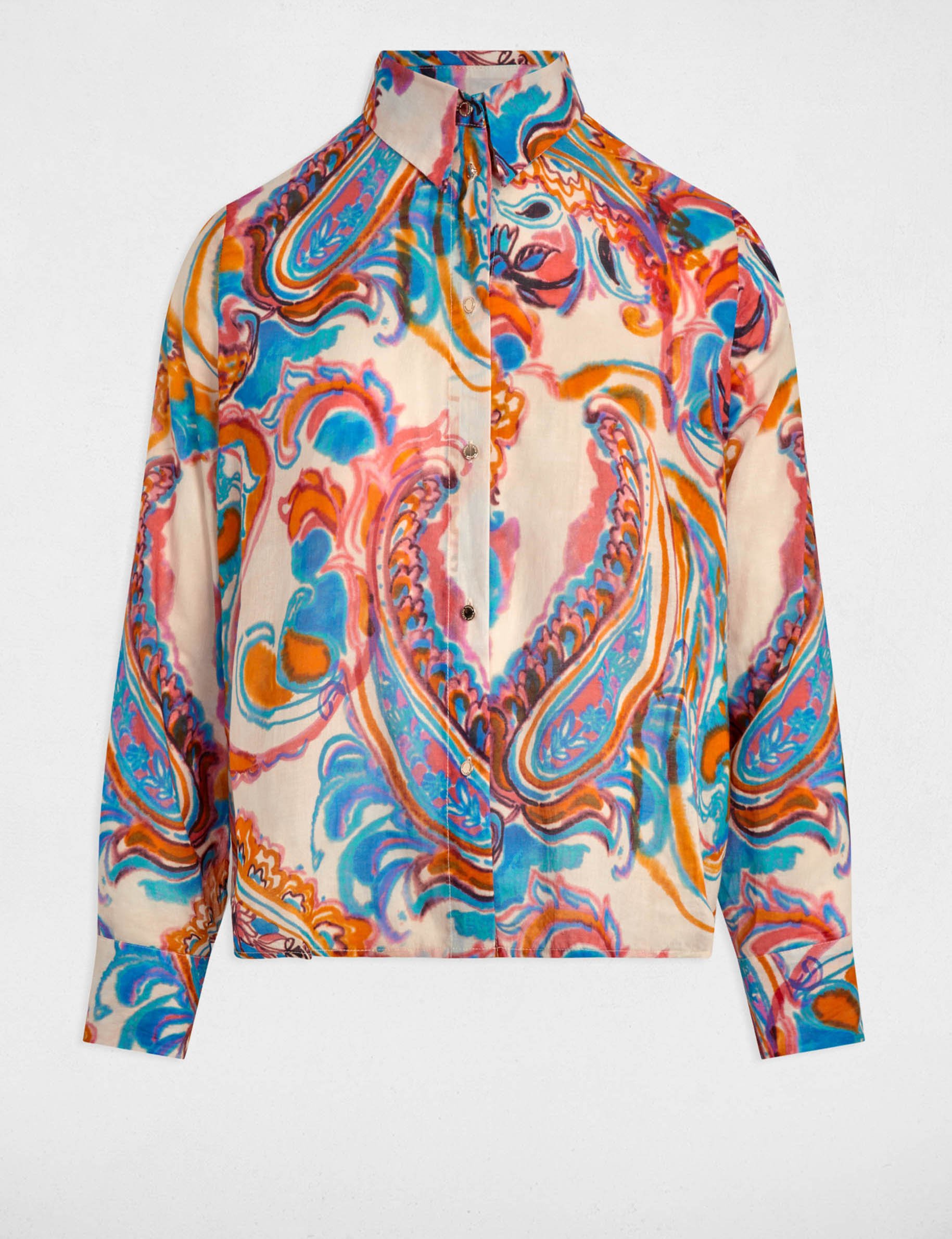 chemise manches longues multicolore femme Chemise manches longues multicolore femme