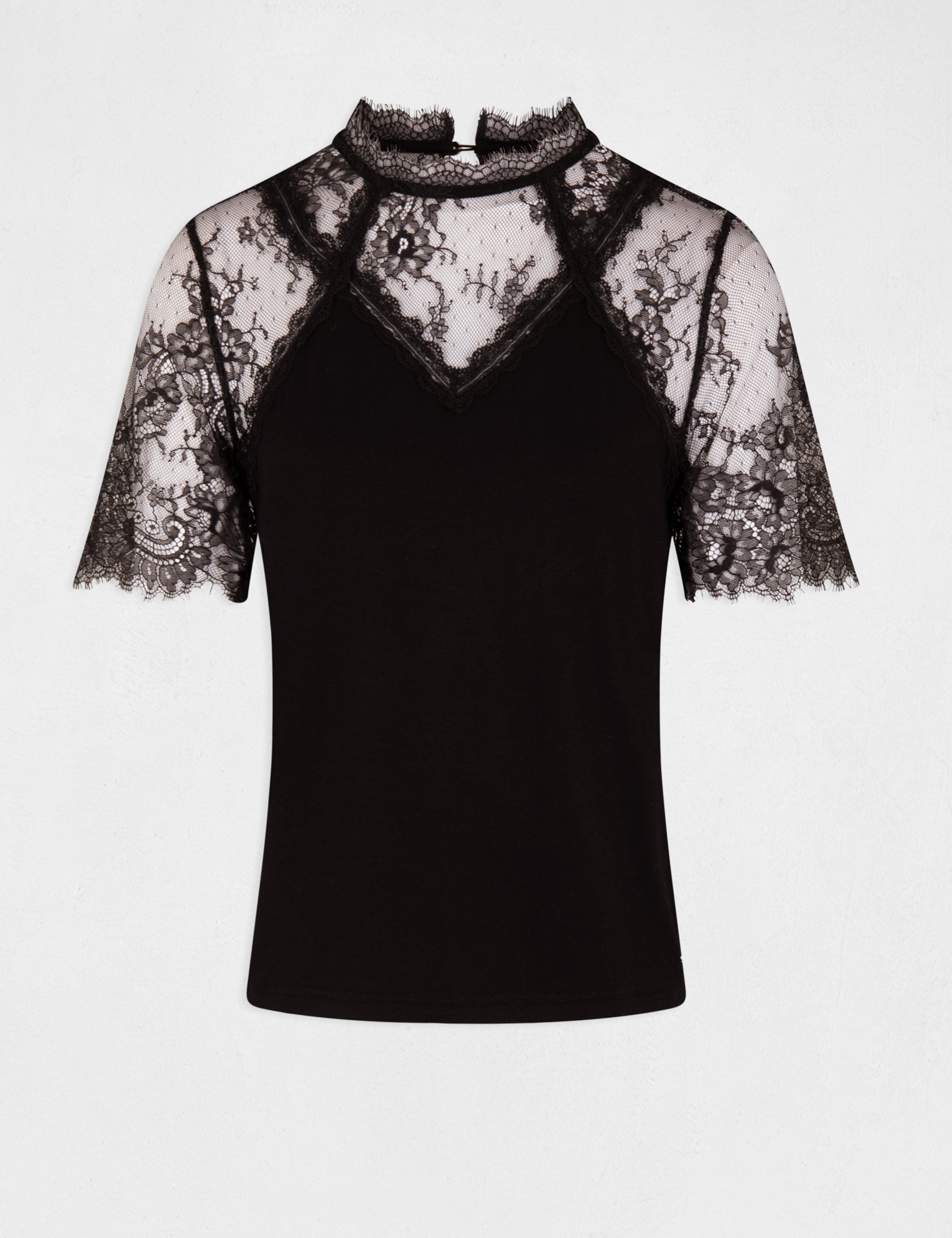 T-shirt à manches courtes noir femme T-shirt à manches courtes noir femme