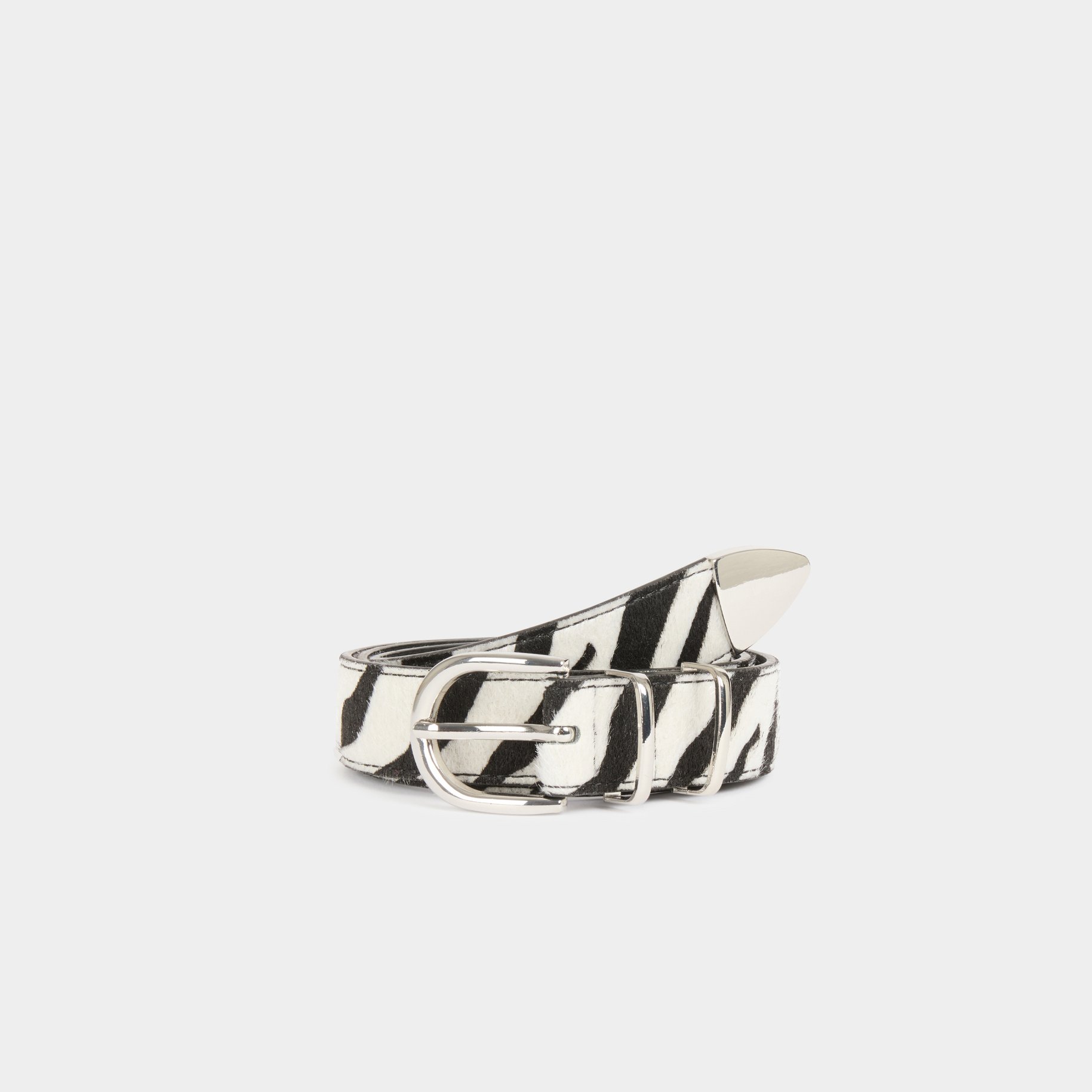 ceinture imprime zebre ivoire femme Ceinture imprimé zèbre ivoire femme