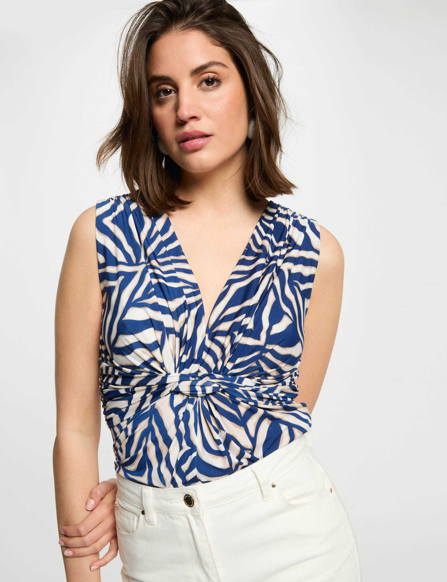 debardeur sans manches blanc femme Débardeur sans manches blanc femme
