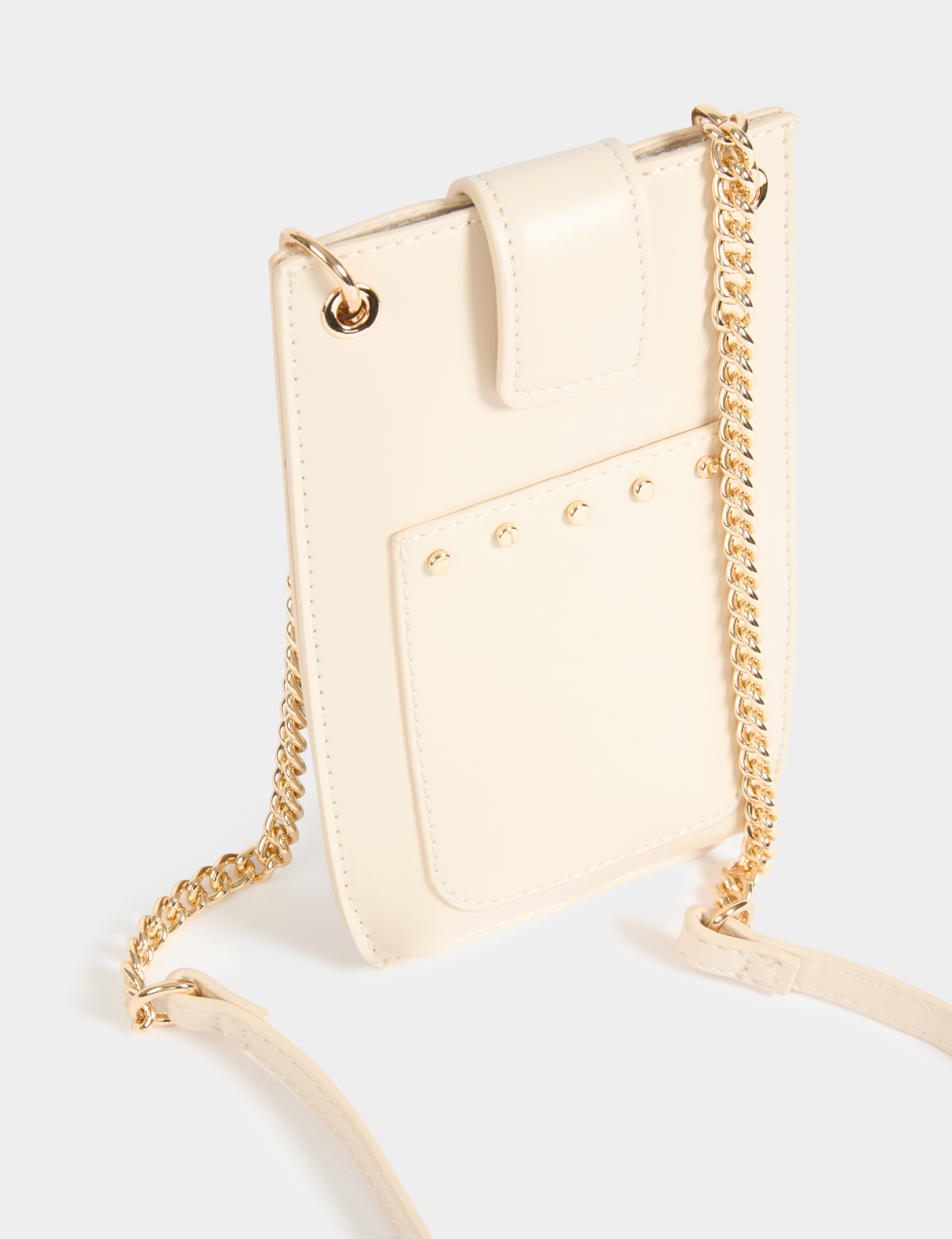 pochette telephone a clous ivoire femme Pochette téléphone à clous ivoire femme