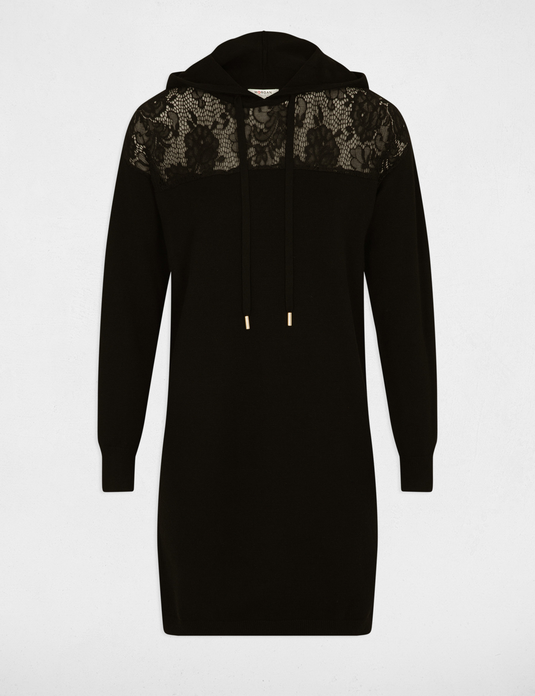 robe tricot courte droite noir femme Robe tricot courte droite noir femme