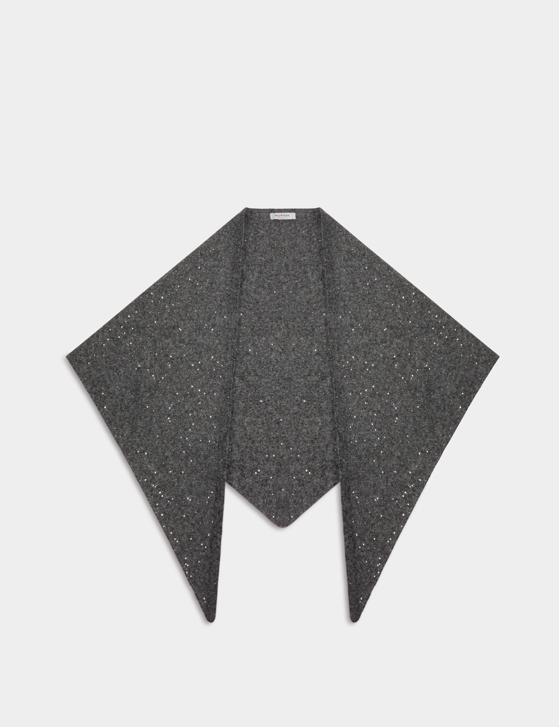 &Eacute;charpe triangle gris moyen femme