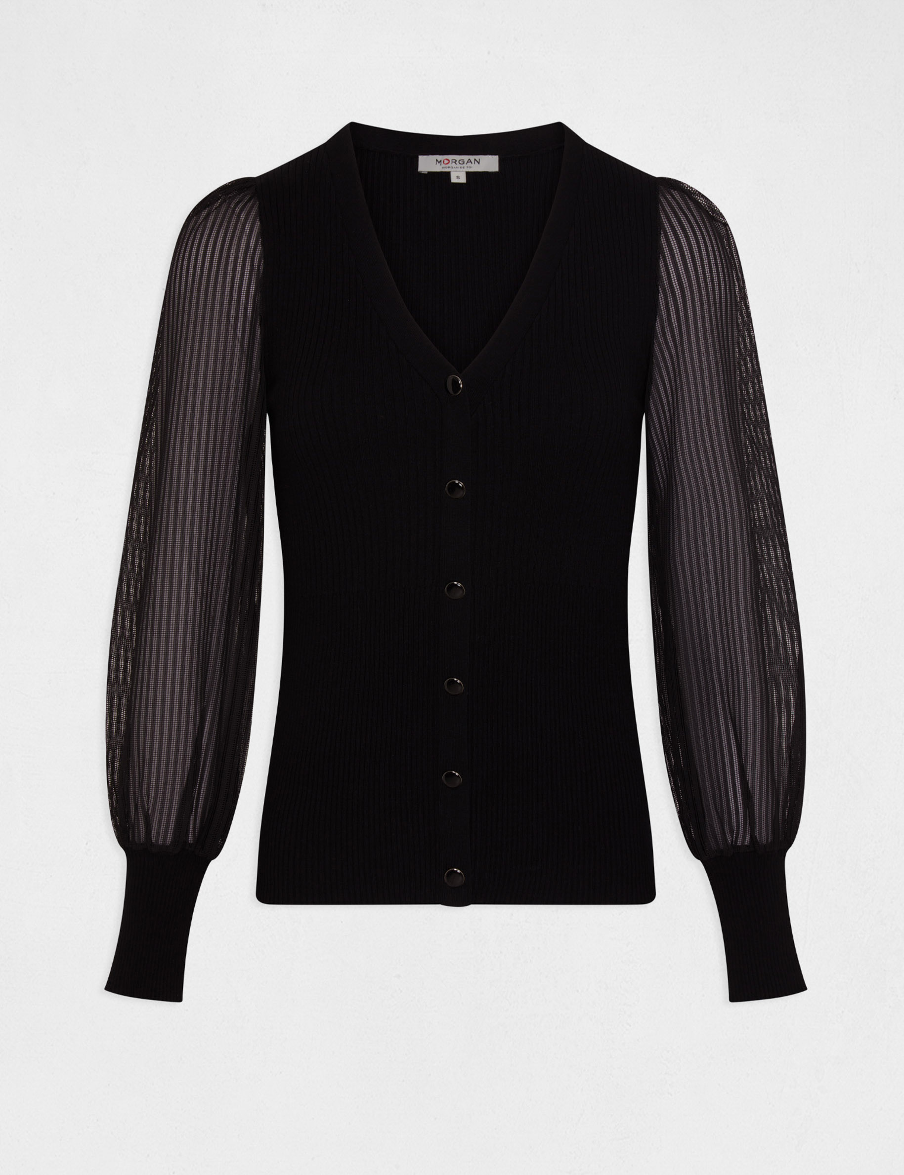 pull manches longues en dentelle noir femme Pull manches longues en dentelle noir femme