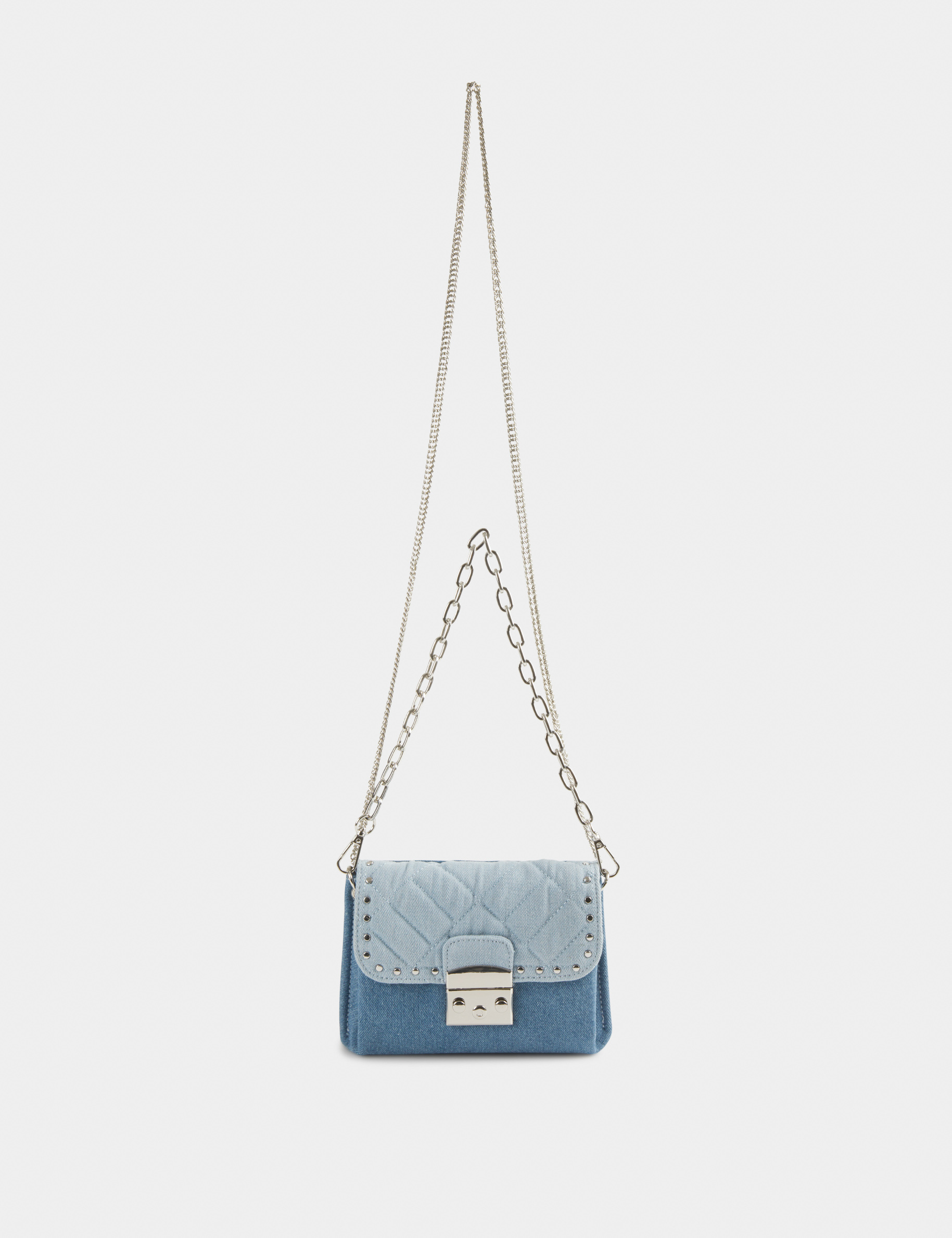sac pochette en jean avec clous jean femme Sac pochette en jean avec clous jean femme