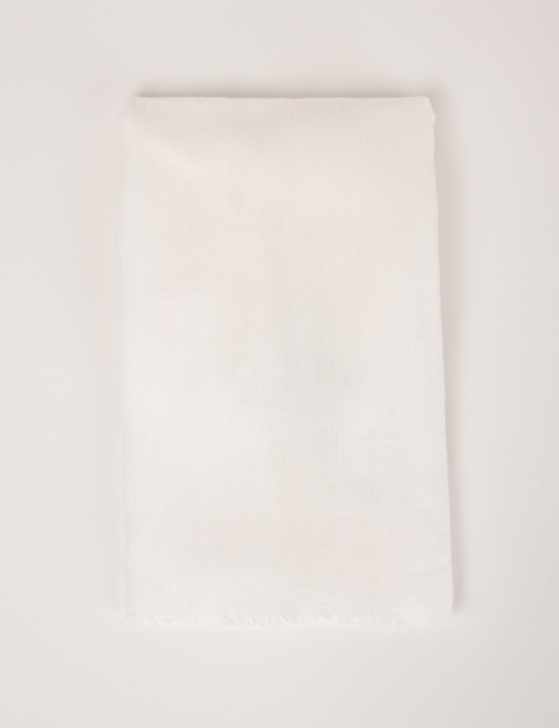 Foulard &agrave; franges blanc femme