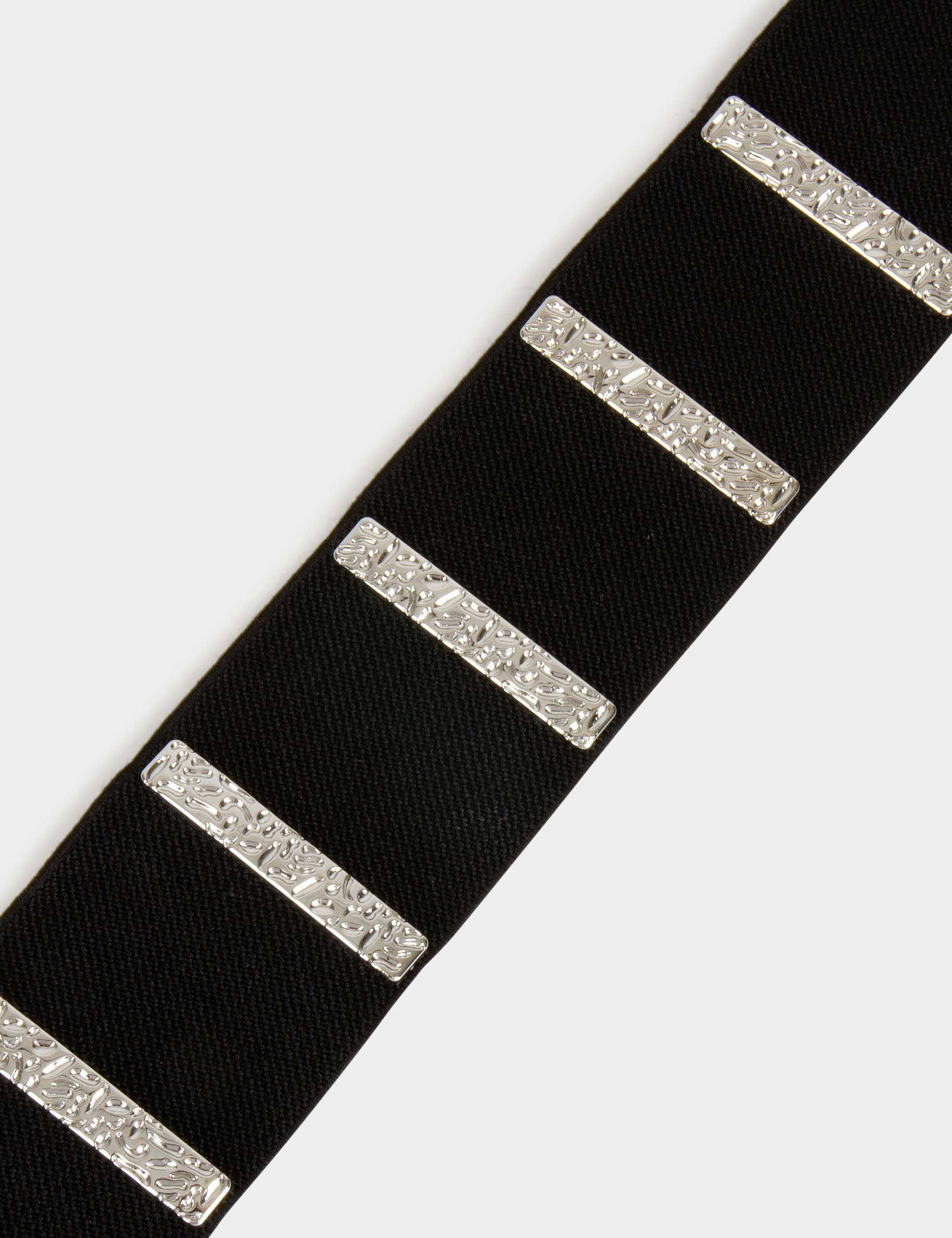 ceinture elastiquee avec ornements noir femme Ceinture élastiquée avec ornements noir femme