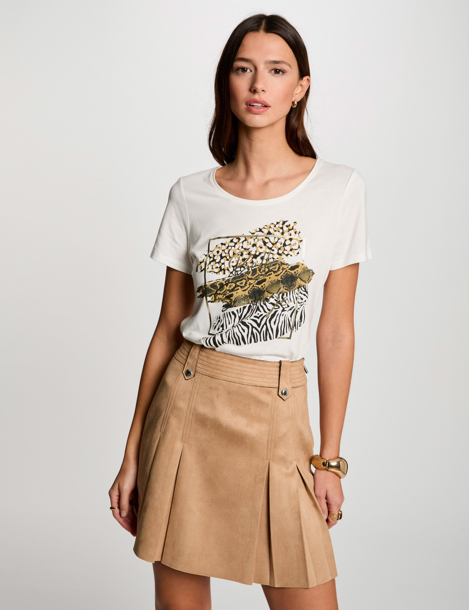 t shirt a inscription blanc femme T-shirt à inscription blanc femme