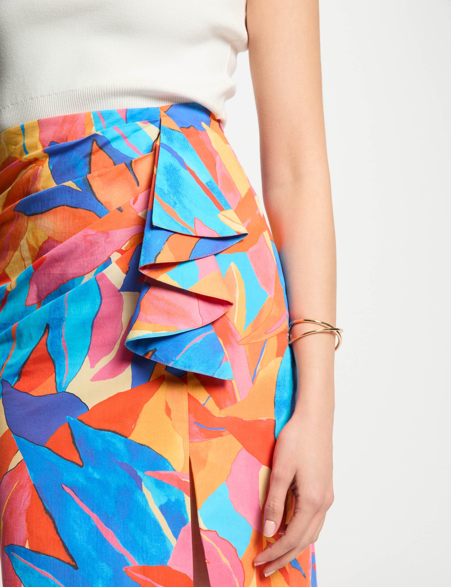 jupe ajustee imprimee multicolore femme Jupe ajustée imprimée multicolore femme
