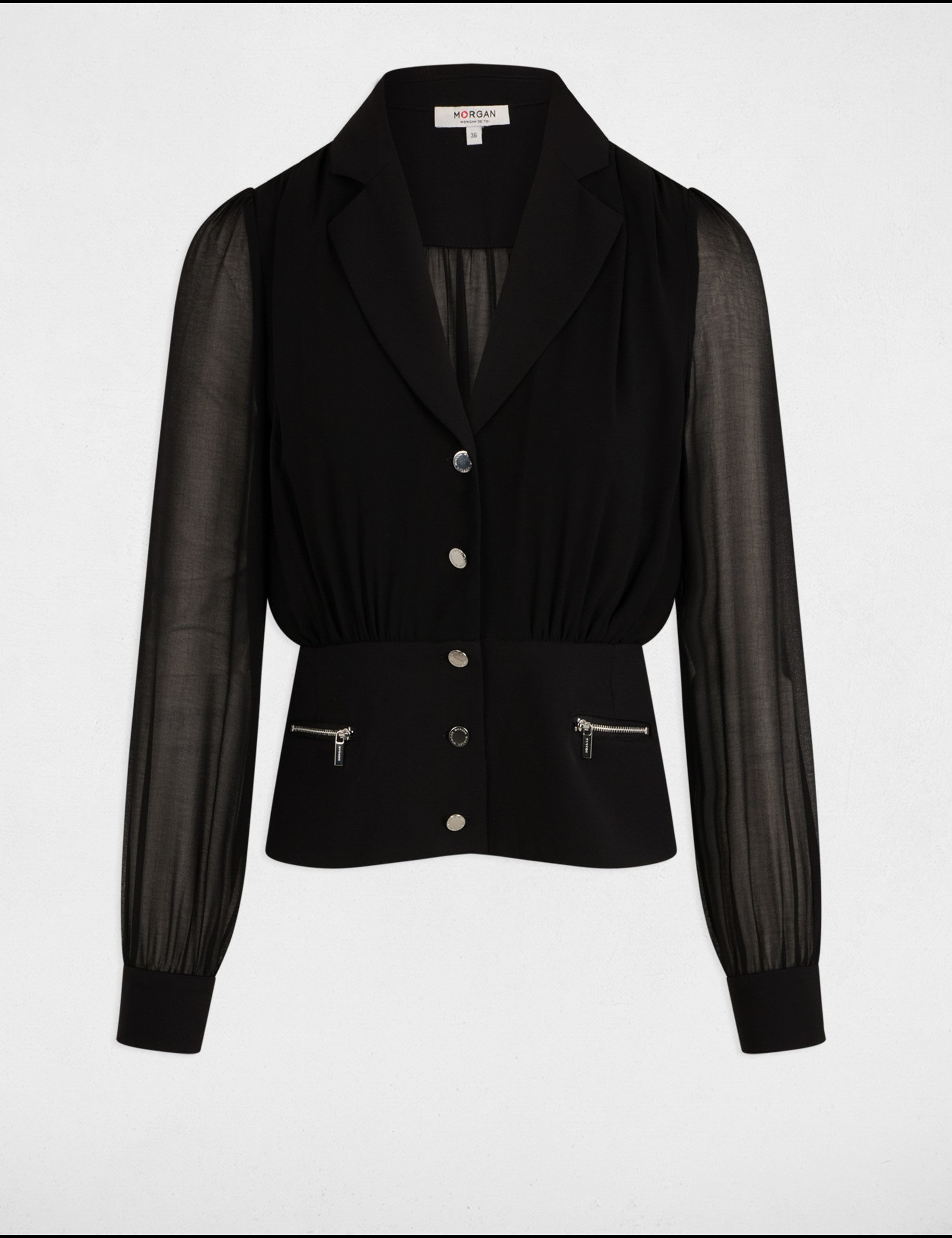 chemise manches longues noir femme Chemise manches longues noir femme