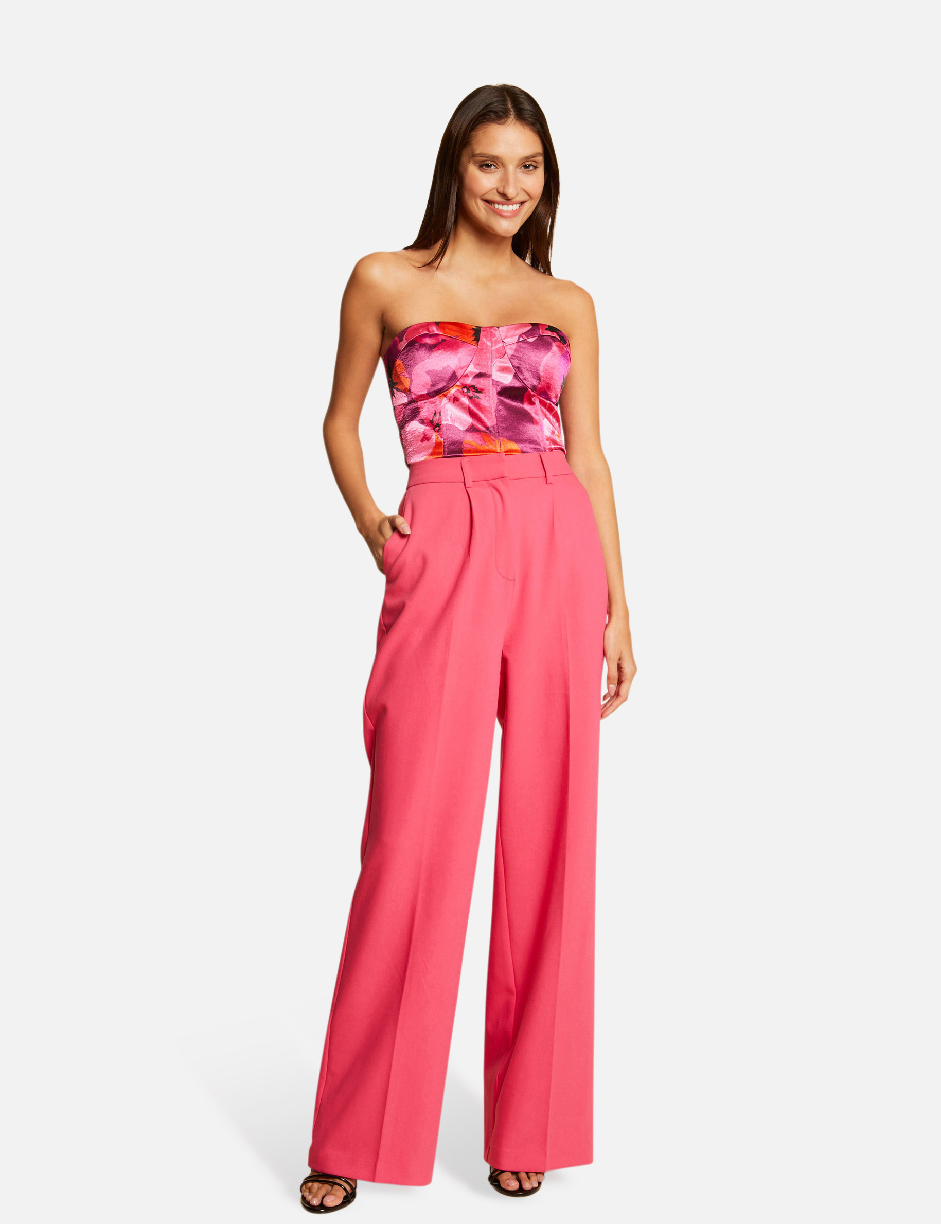 Bustier sans manches imprimé floral multico femme Bustier sans manches imprimé floral multico femme