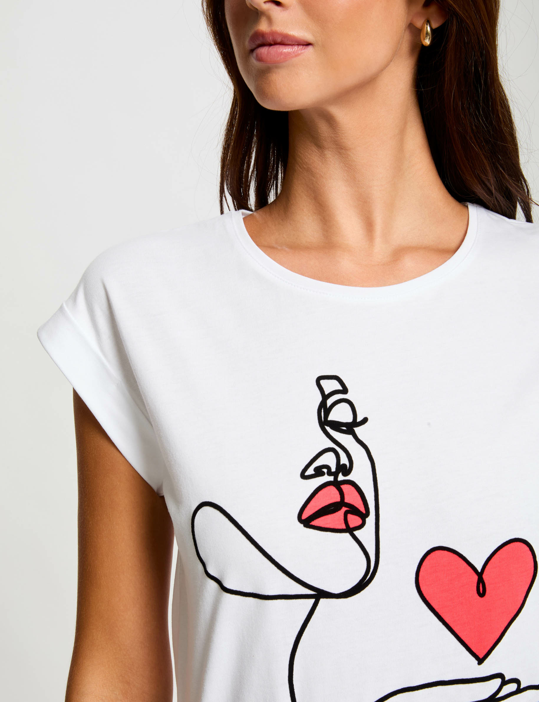 t shirt a inscription ivoire femme T-shirt à inscription ivoire femme