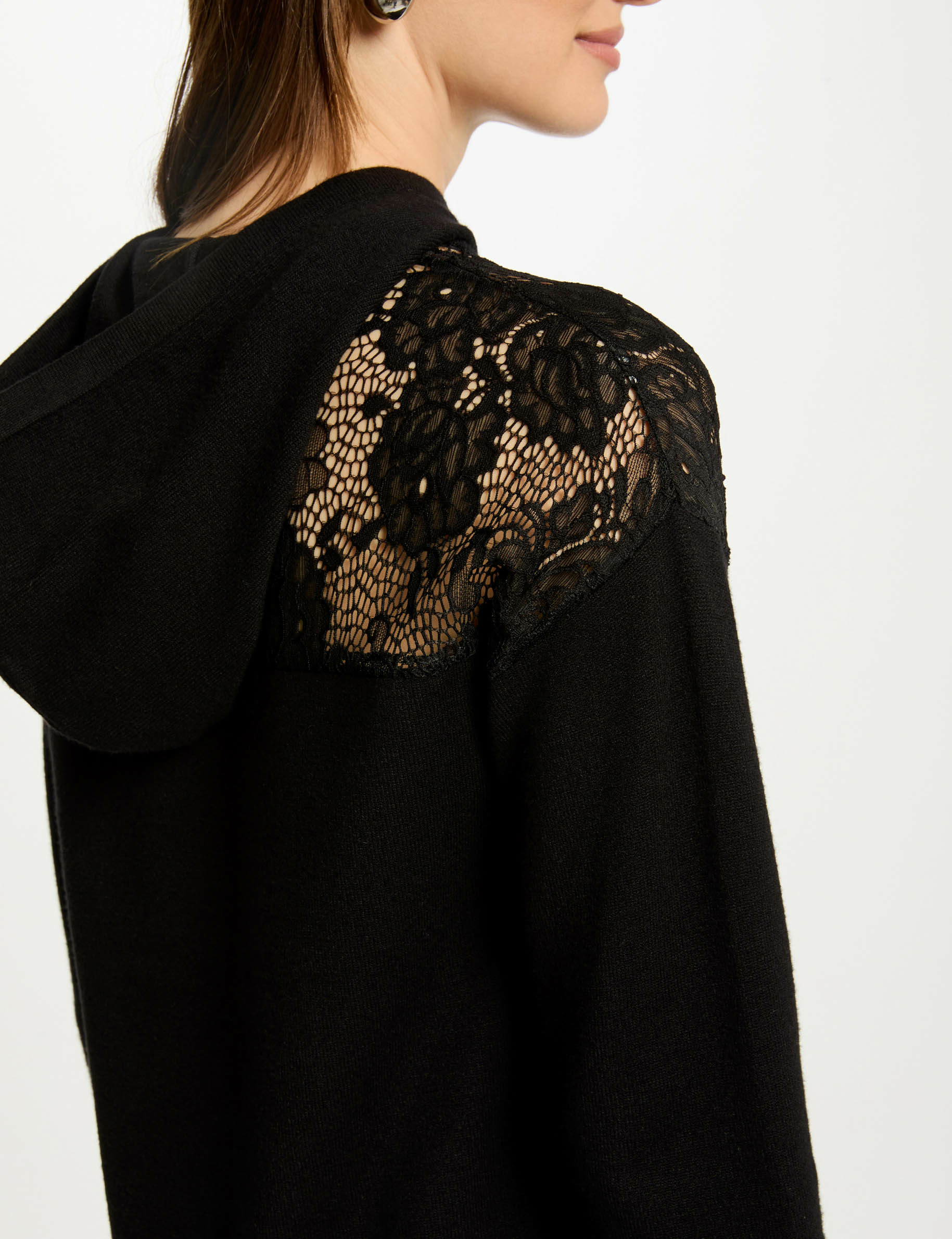 robe tricot courte droite noir femme Robe tricot courte droite noir femme