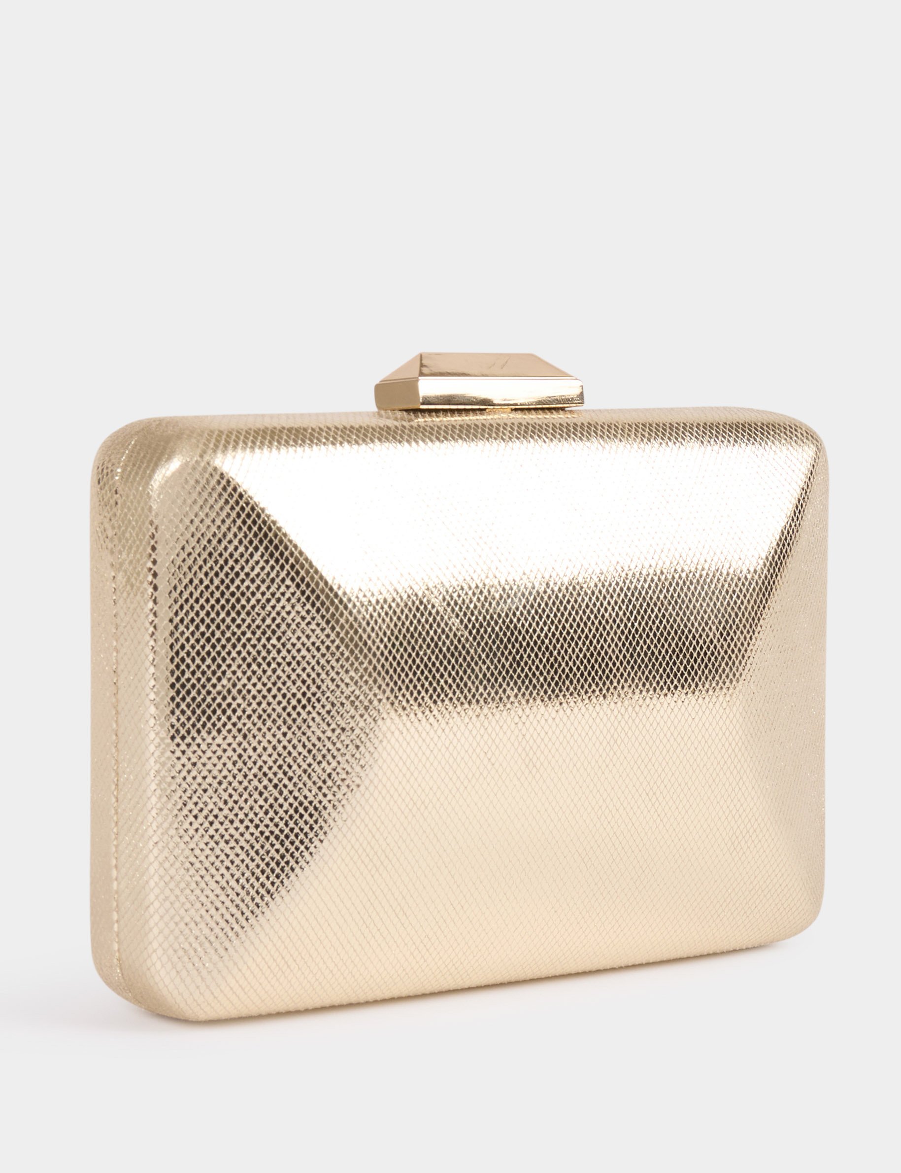 sac pochette metallise jaune or femme Sac pochette métallisé jaune or femme